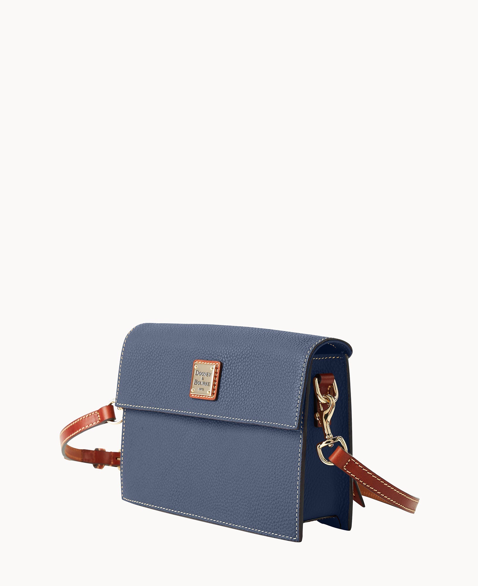 Pebble Grain East West Flap Crossbody