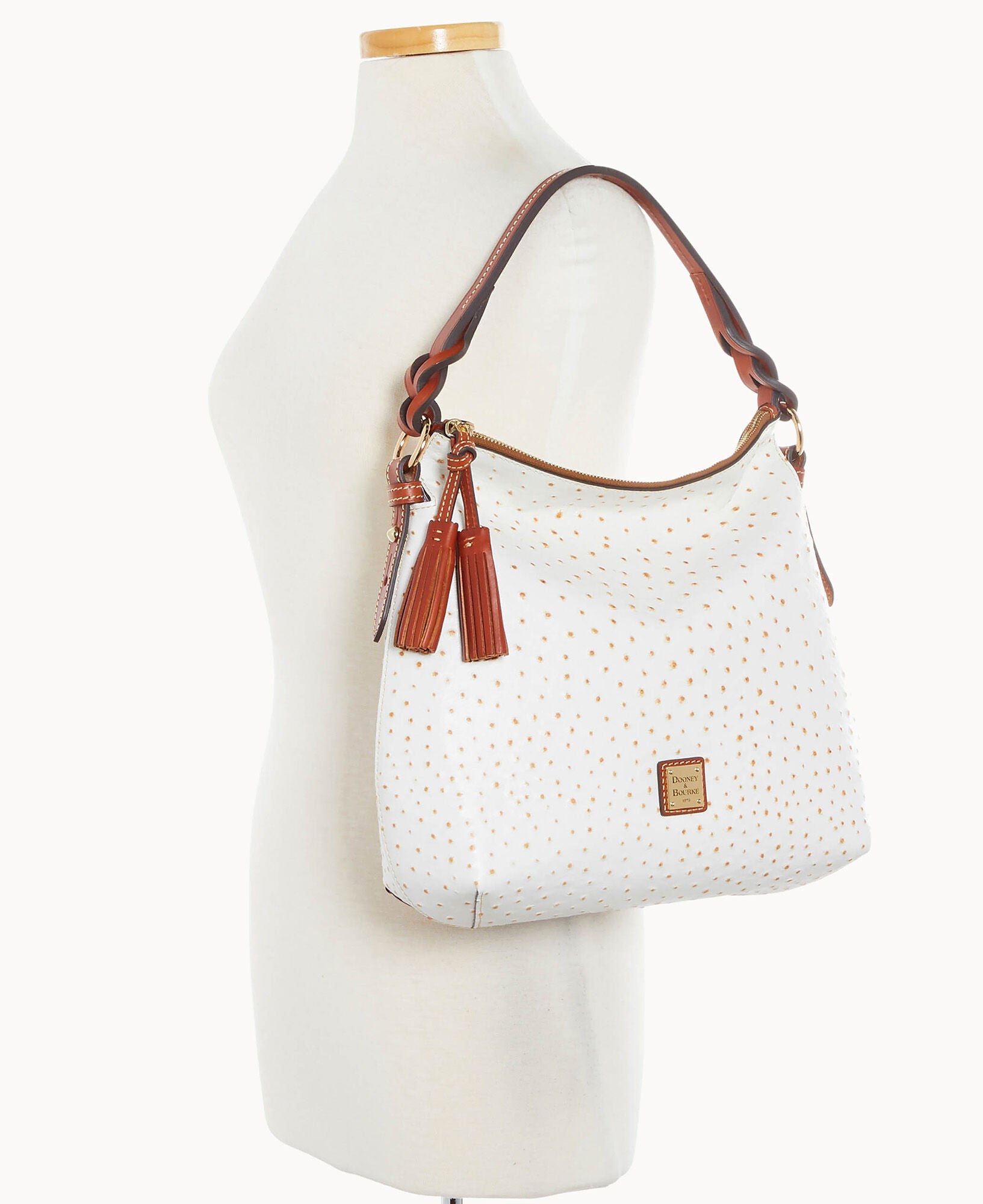 Ostrich Twist Strap Hobo