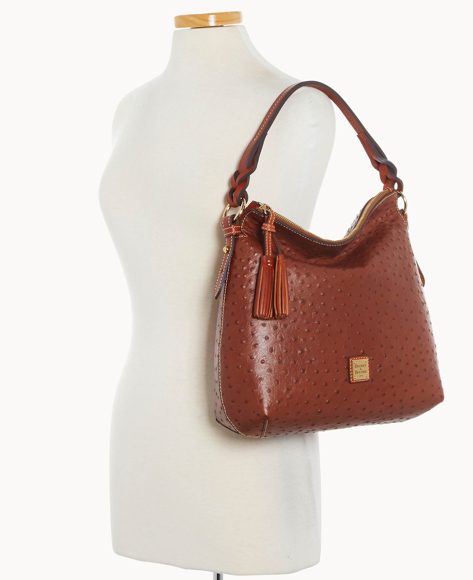 Ostrich Twist Strap Hobo