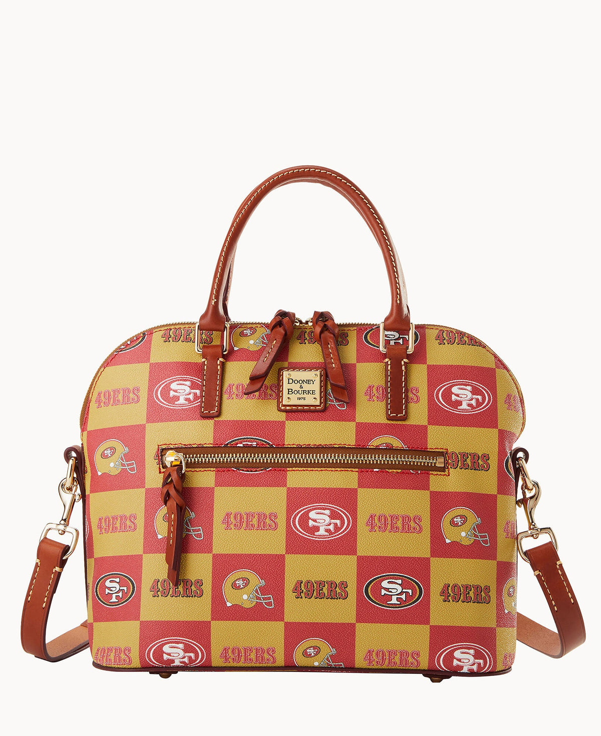 NFL 49ERS Domed Zip Satchel