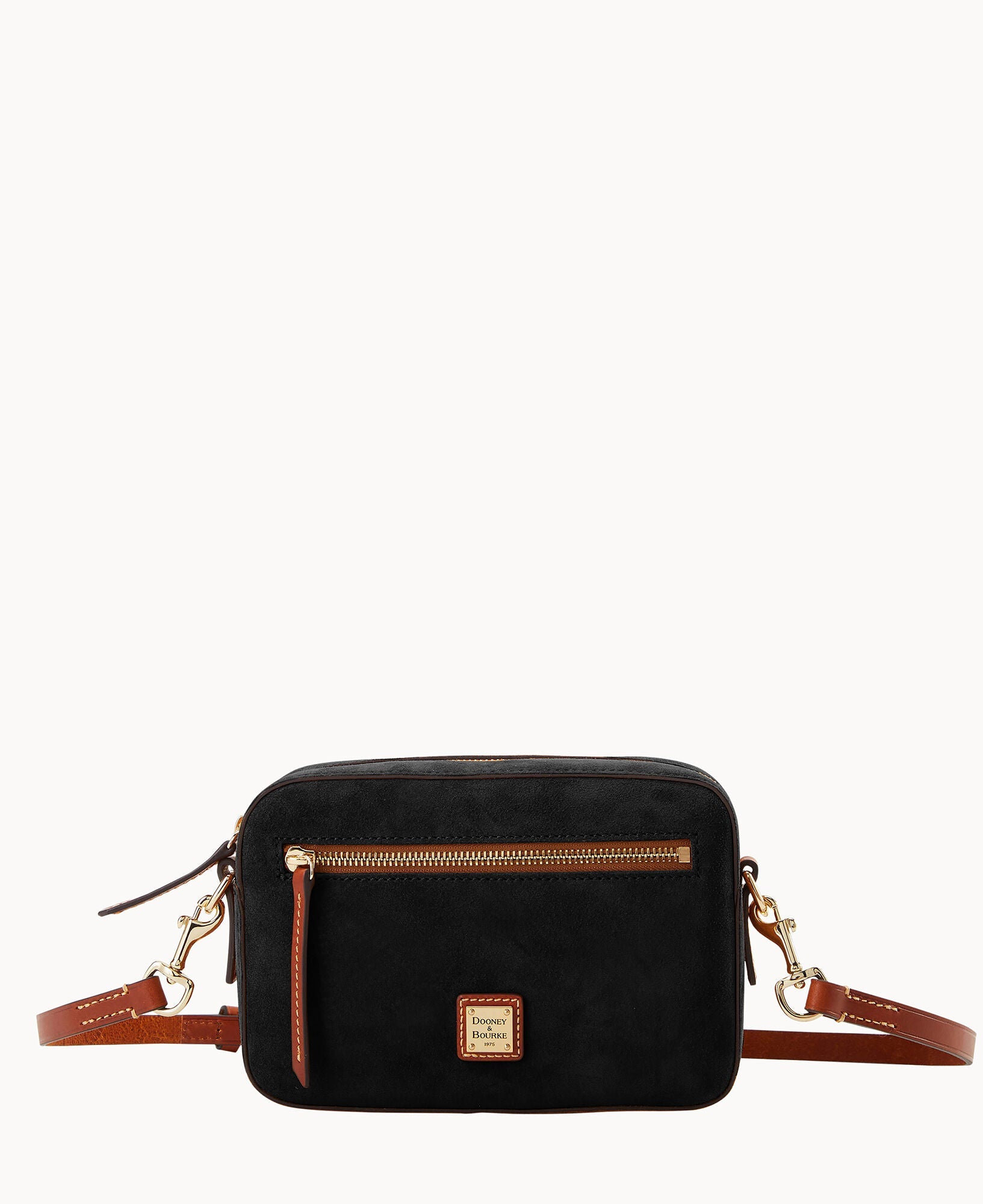 Suede Camera Zip Crossbody