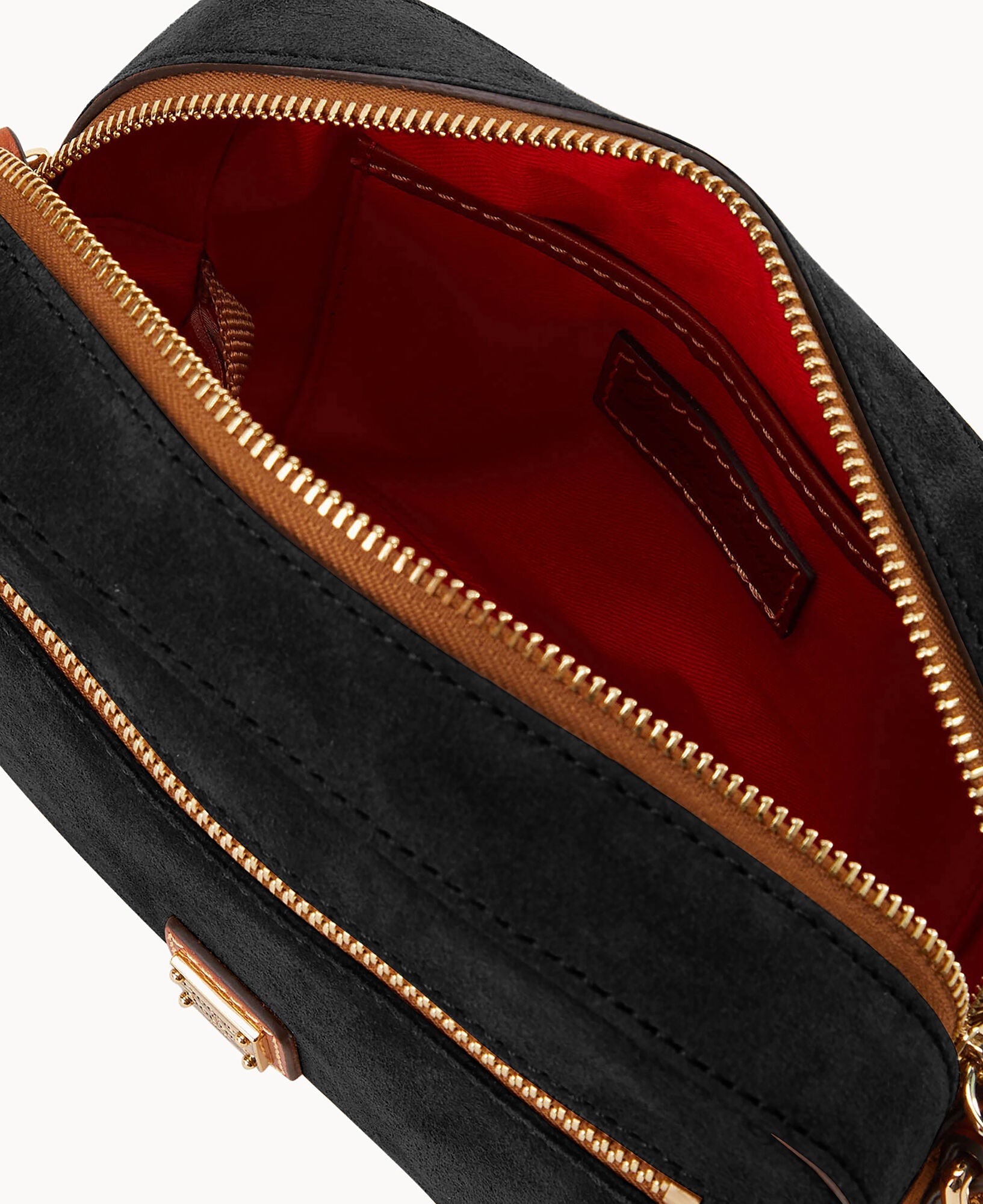 Suede Camera Zip Crossbody