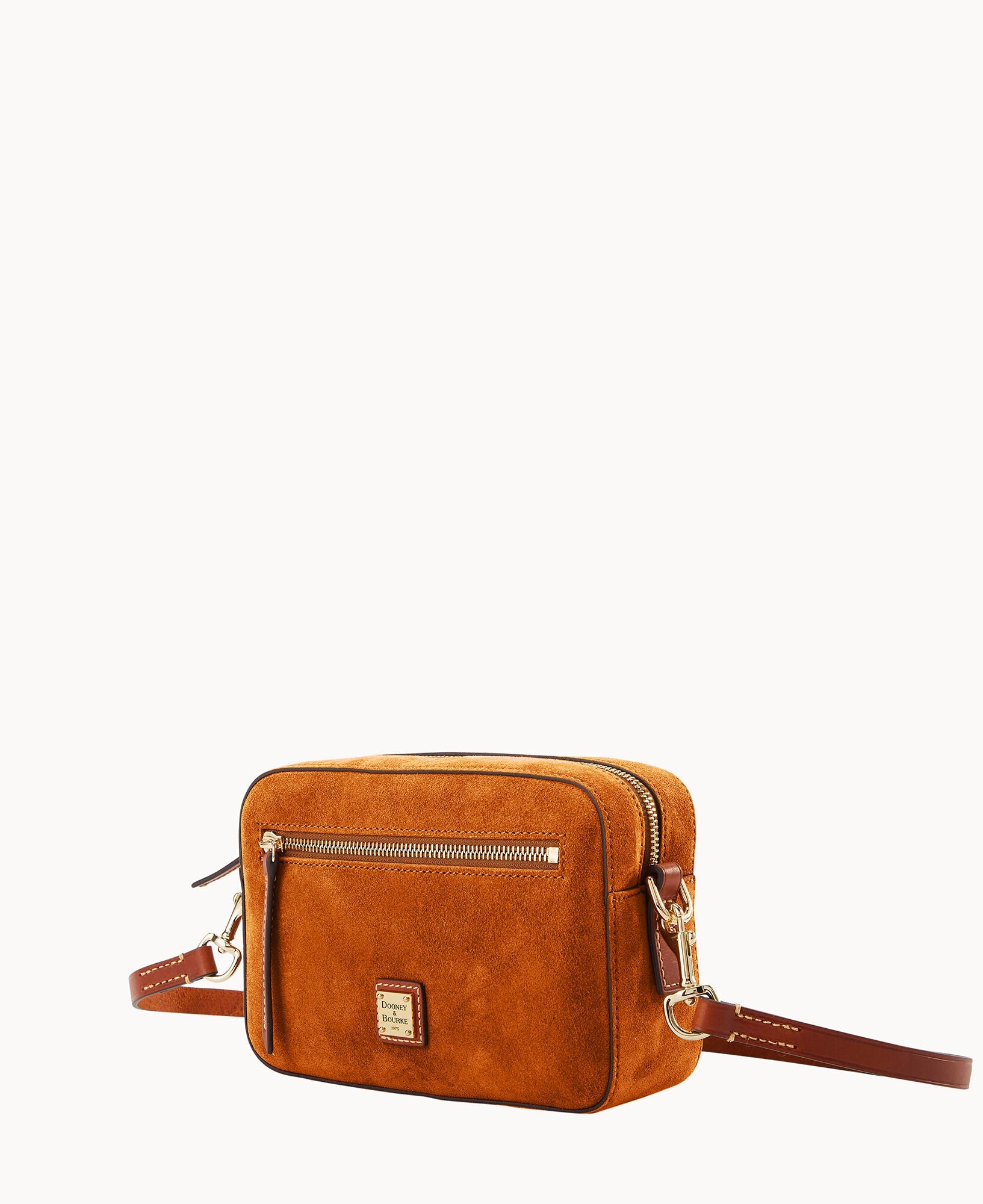 Suede Camera Zip Crossbody