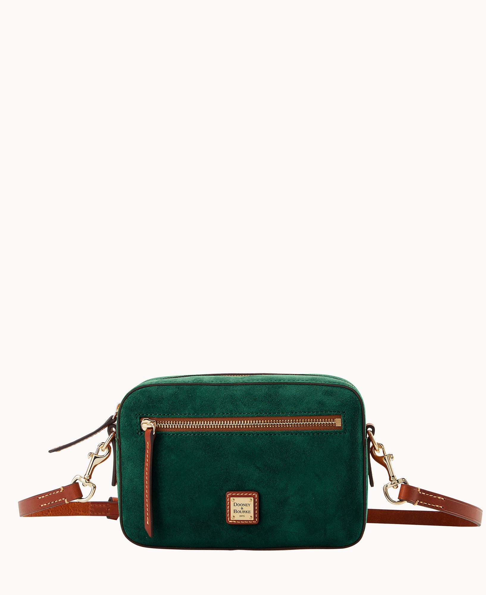 Suede Camera Zip Crossbody