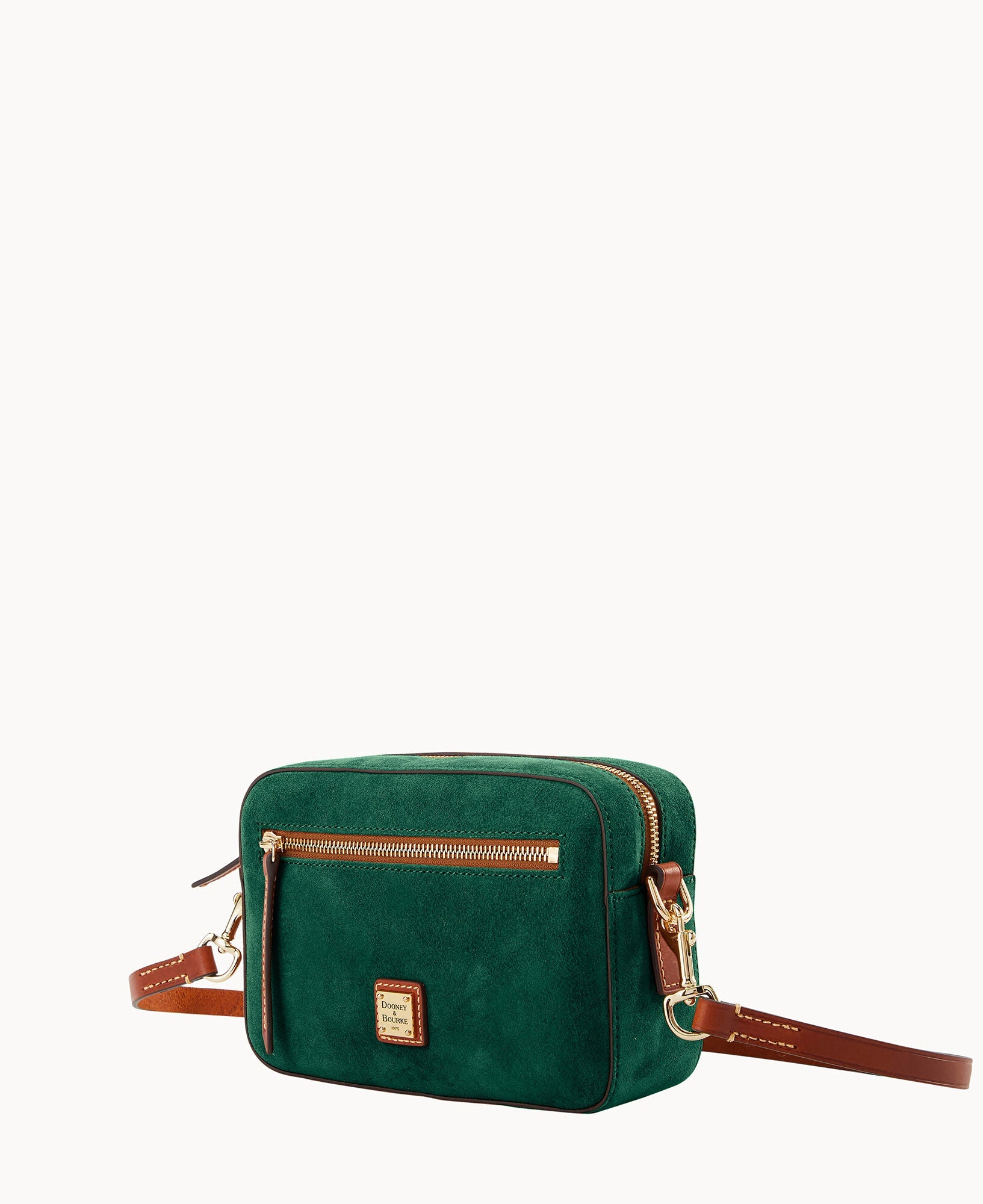 Suede Camera Zip Crossbody