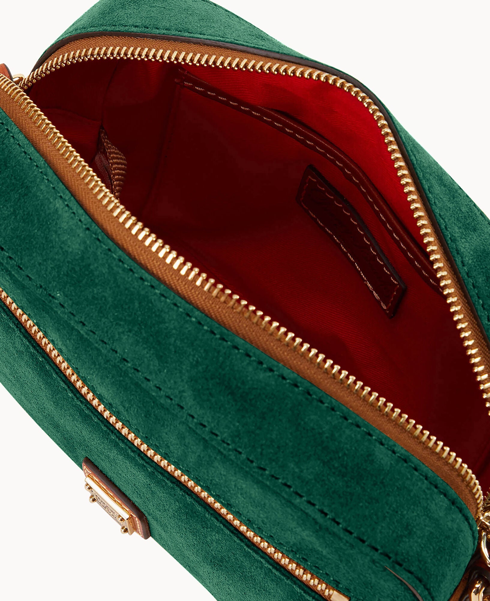 Suede Camera Zip Crossbody