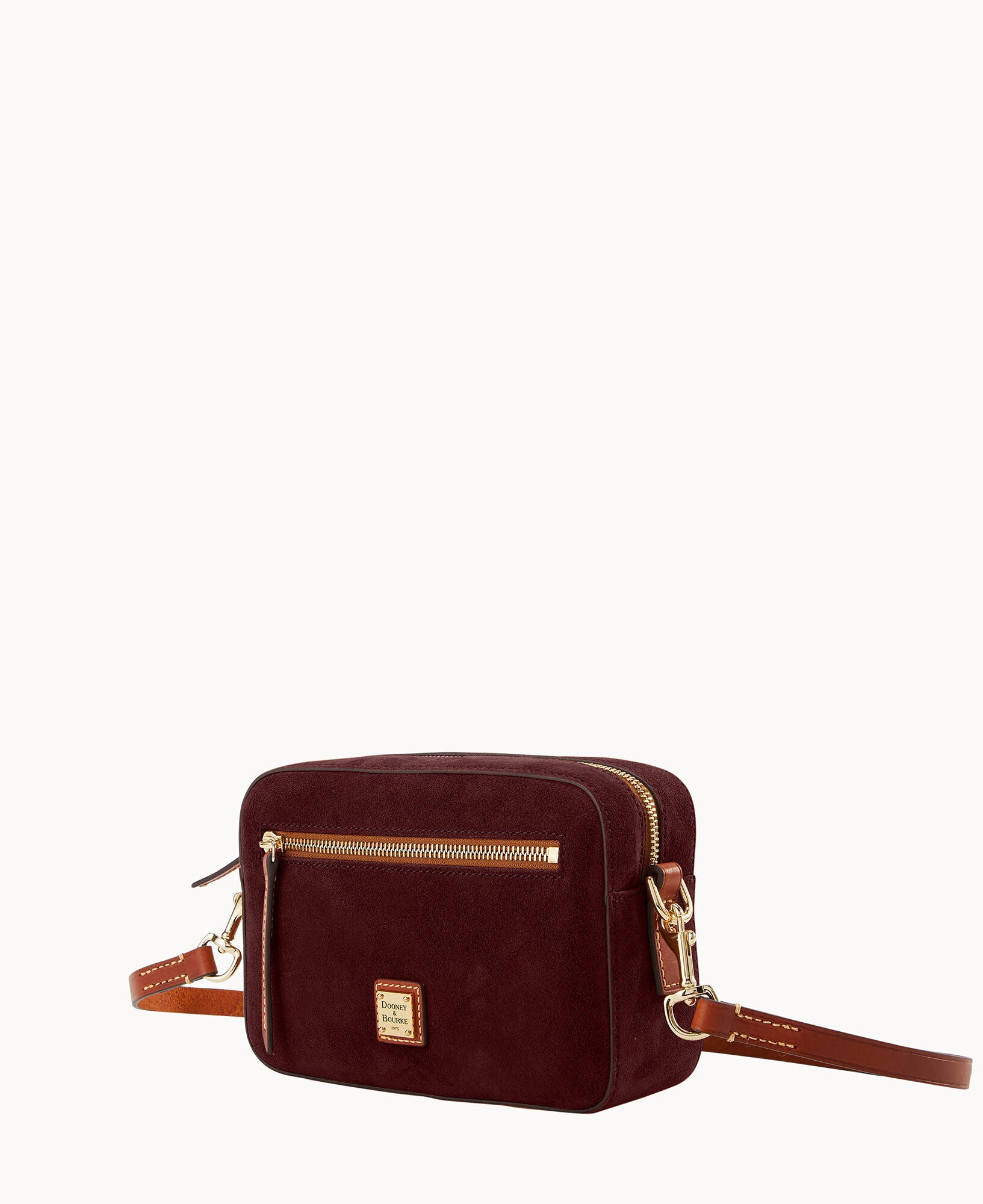 Suede Camera Zip Crossbody