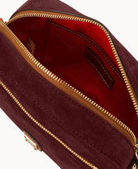 Suede Camera Zip Crossbody