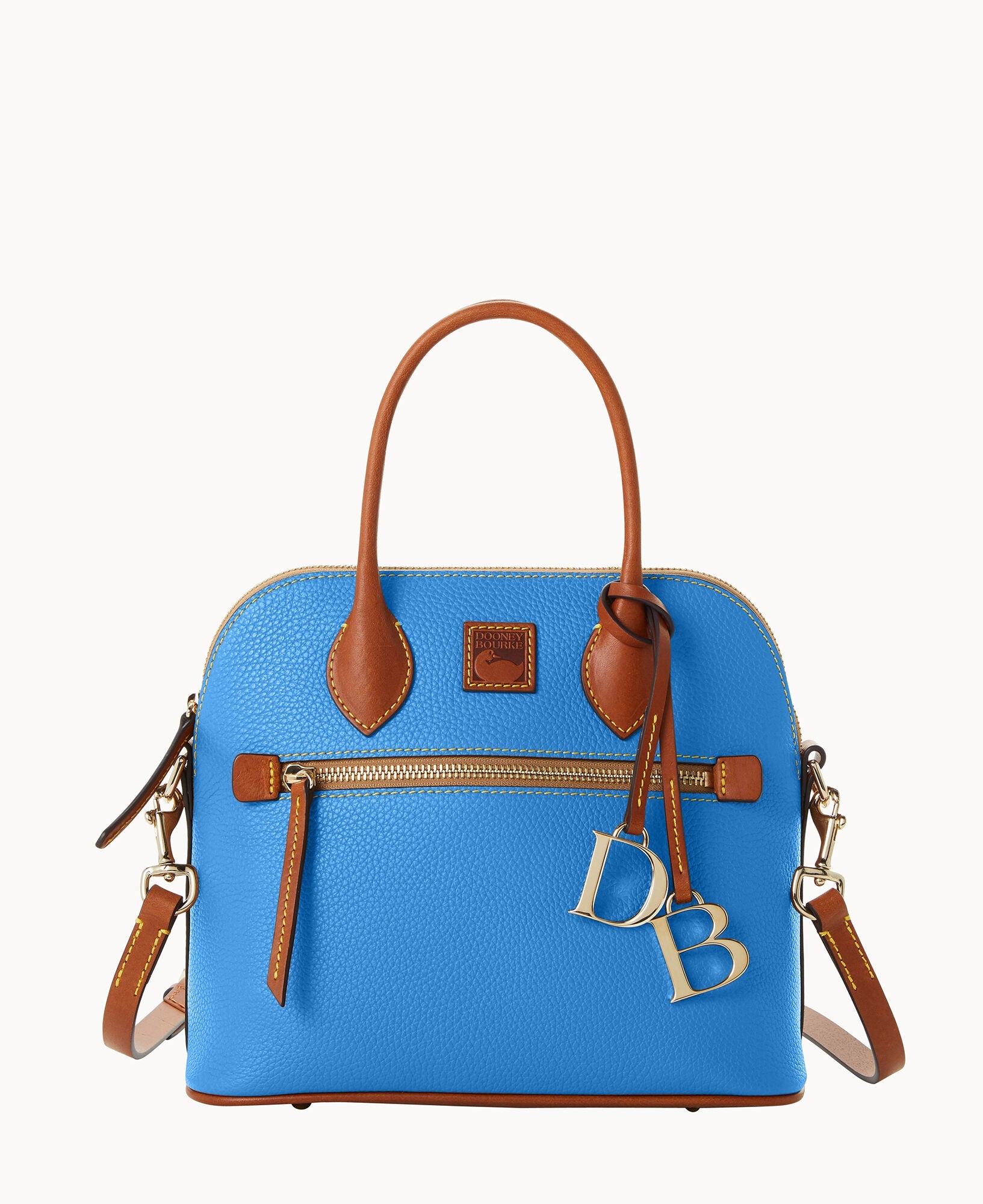 Pebble Grain Domed Satchel