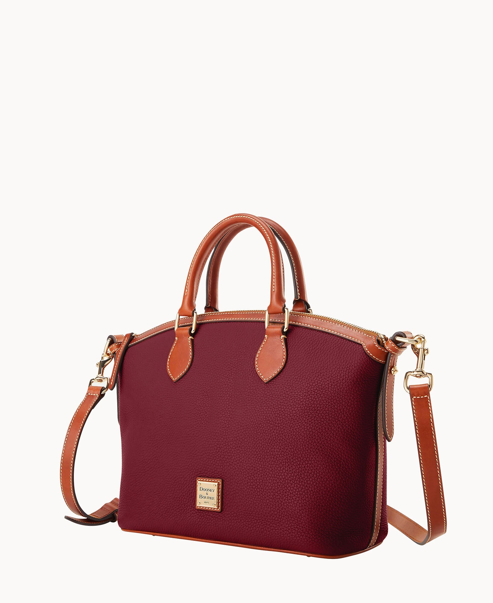 Pebble Grain Domed Satchel