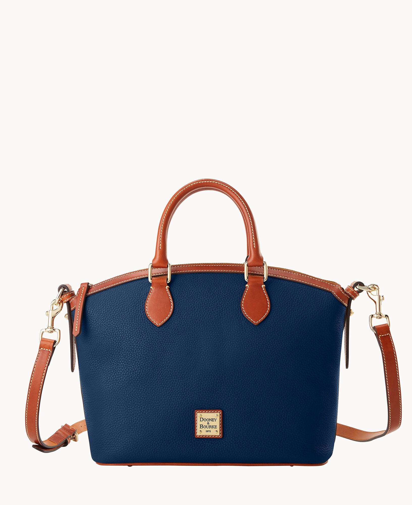 Pebble Grain Domed Satchel