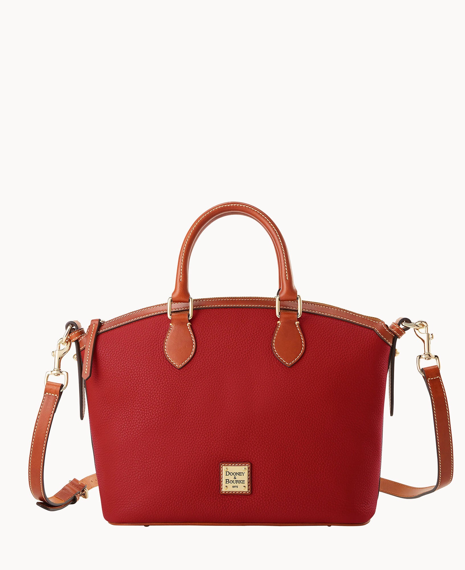 Pebble Grain Domed Satchel