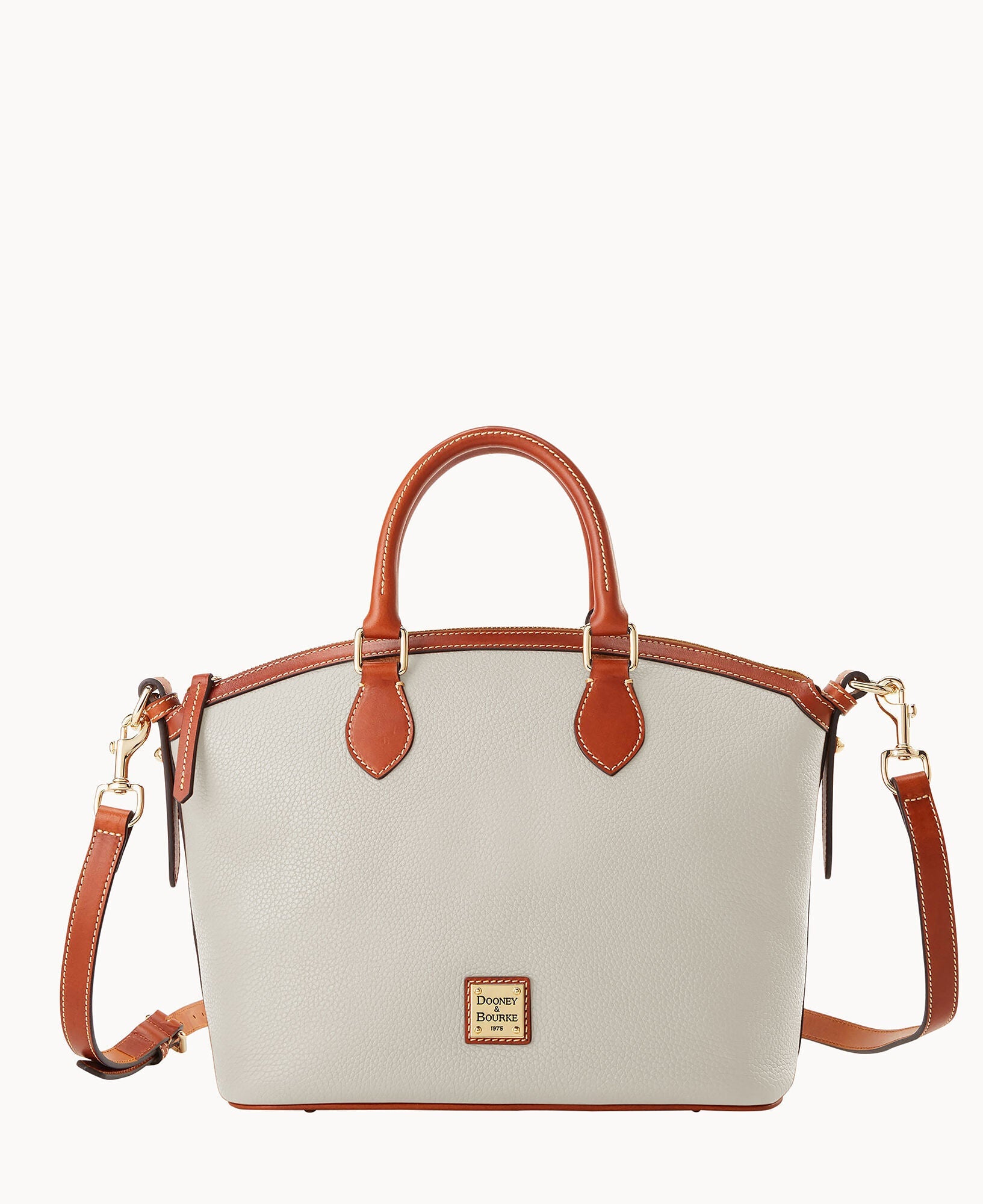Pebble Grain Domed Satchel