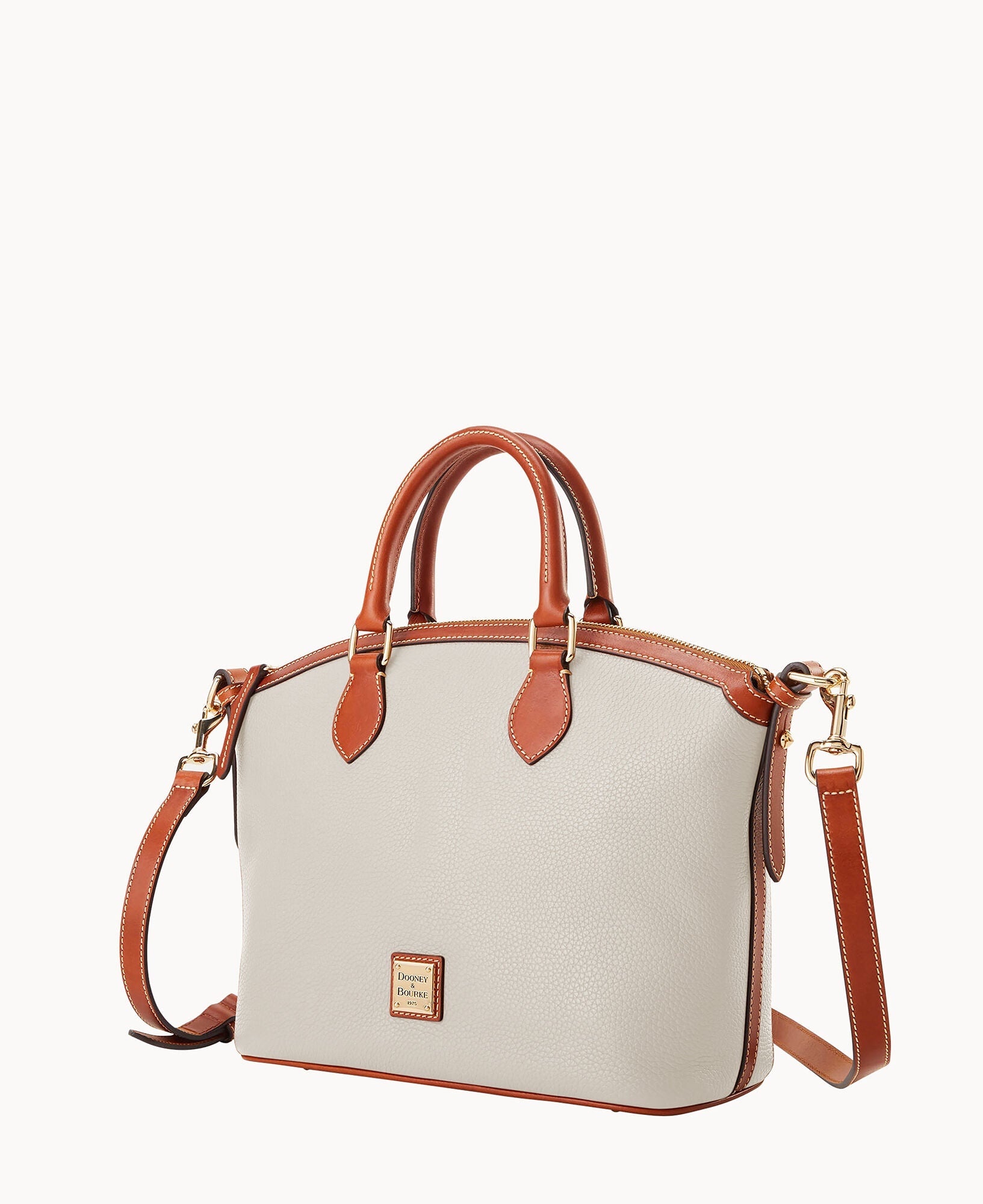 Pebble Grain Domed Satchel