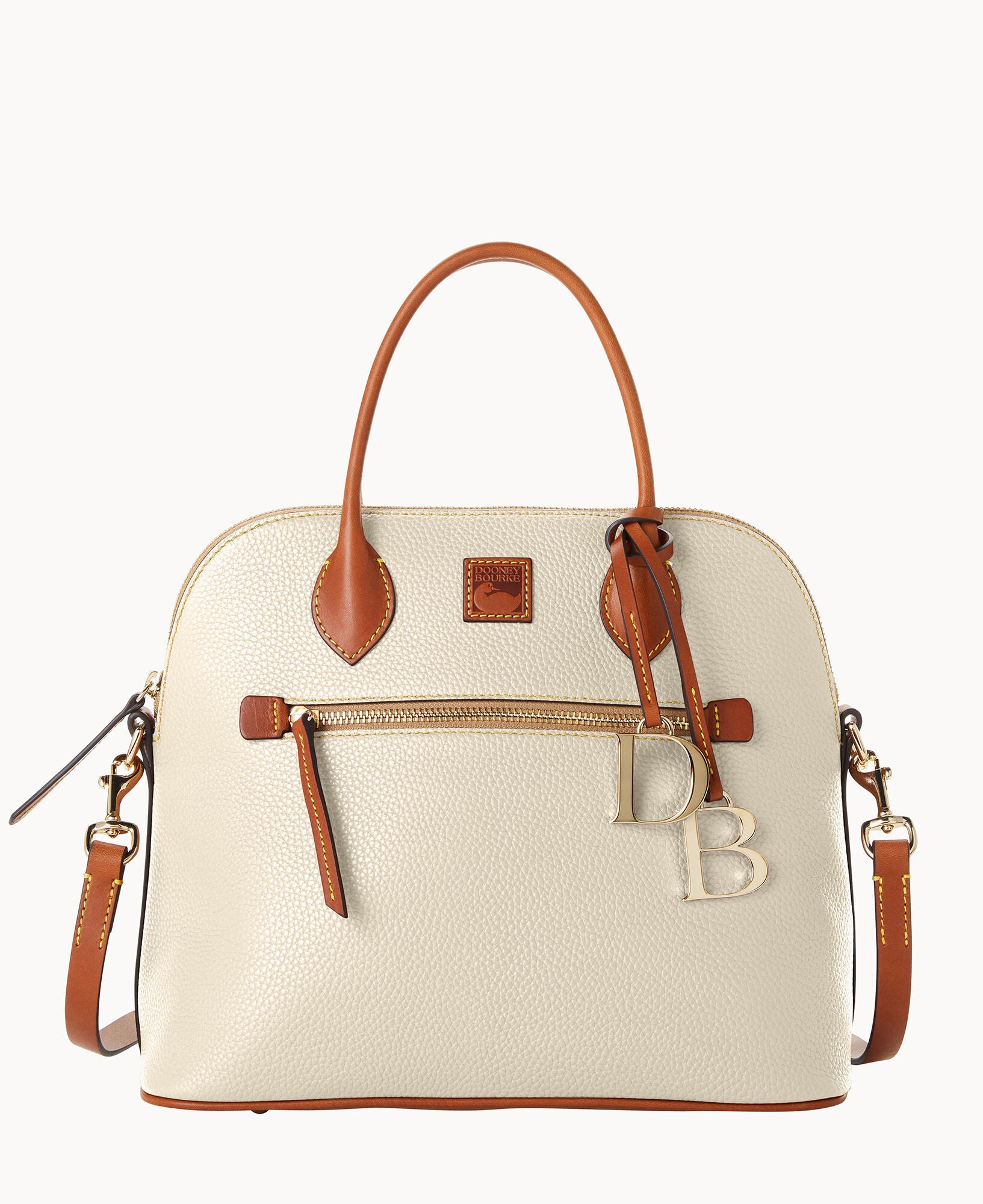 Pebble Grain Large Domed Satchel