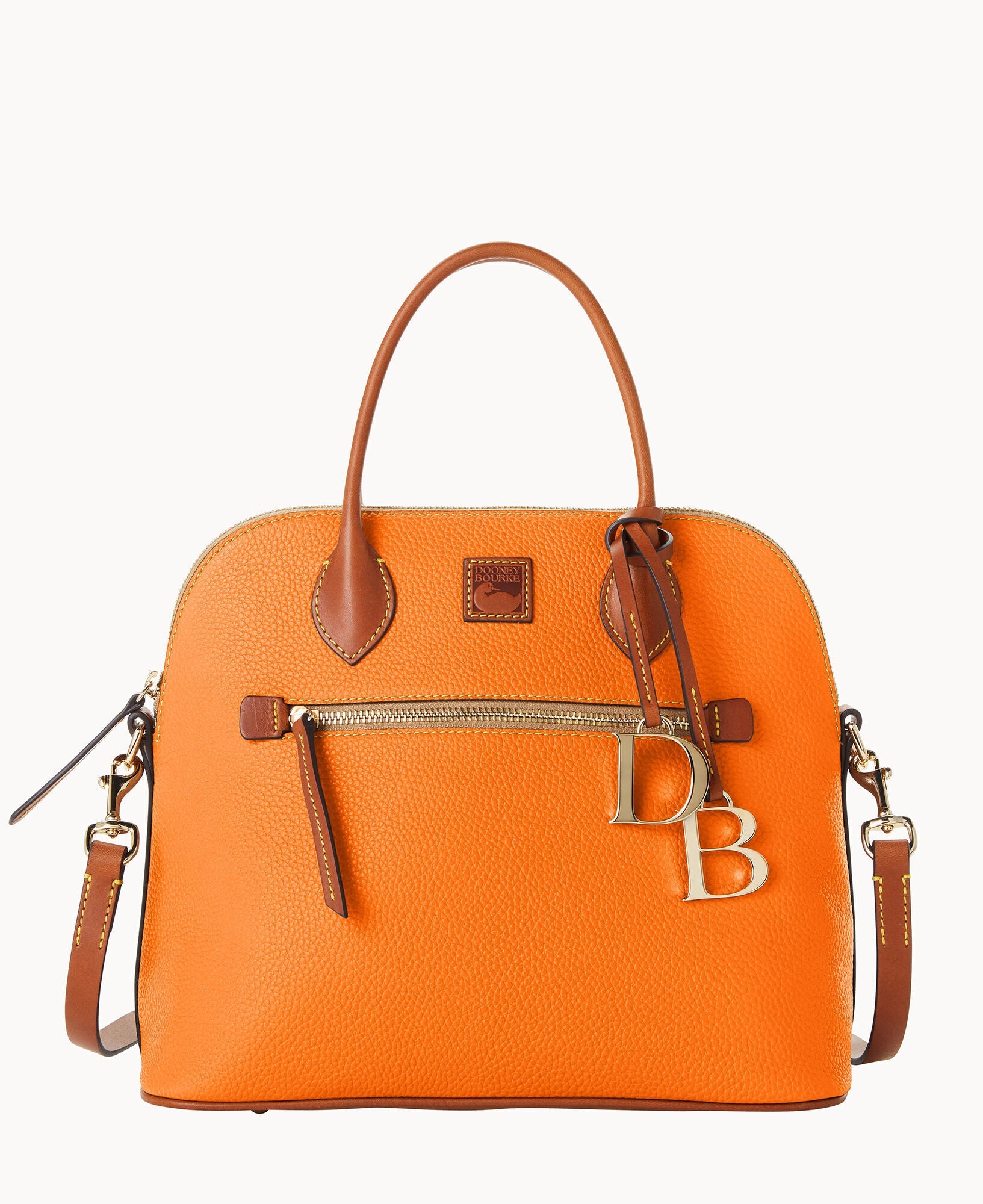 Pebble Grain Large Domed Satchel