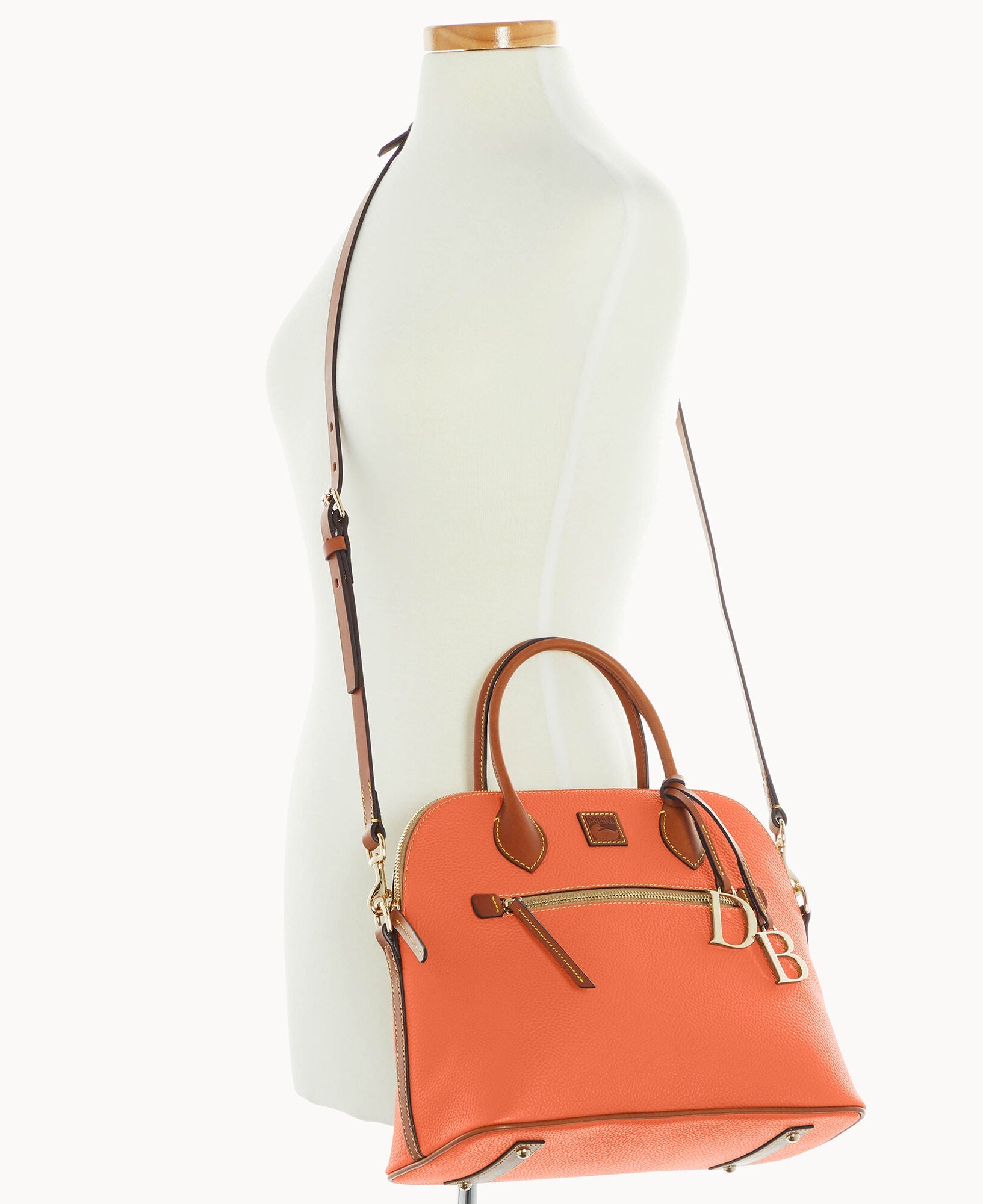 Pebble Grain Large Domed Satchel