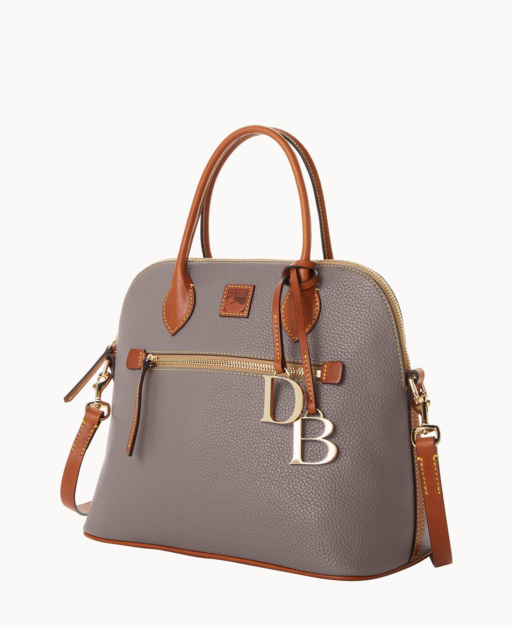 Pebble Grain Large Domed Satchel