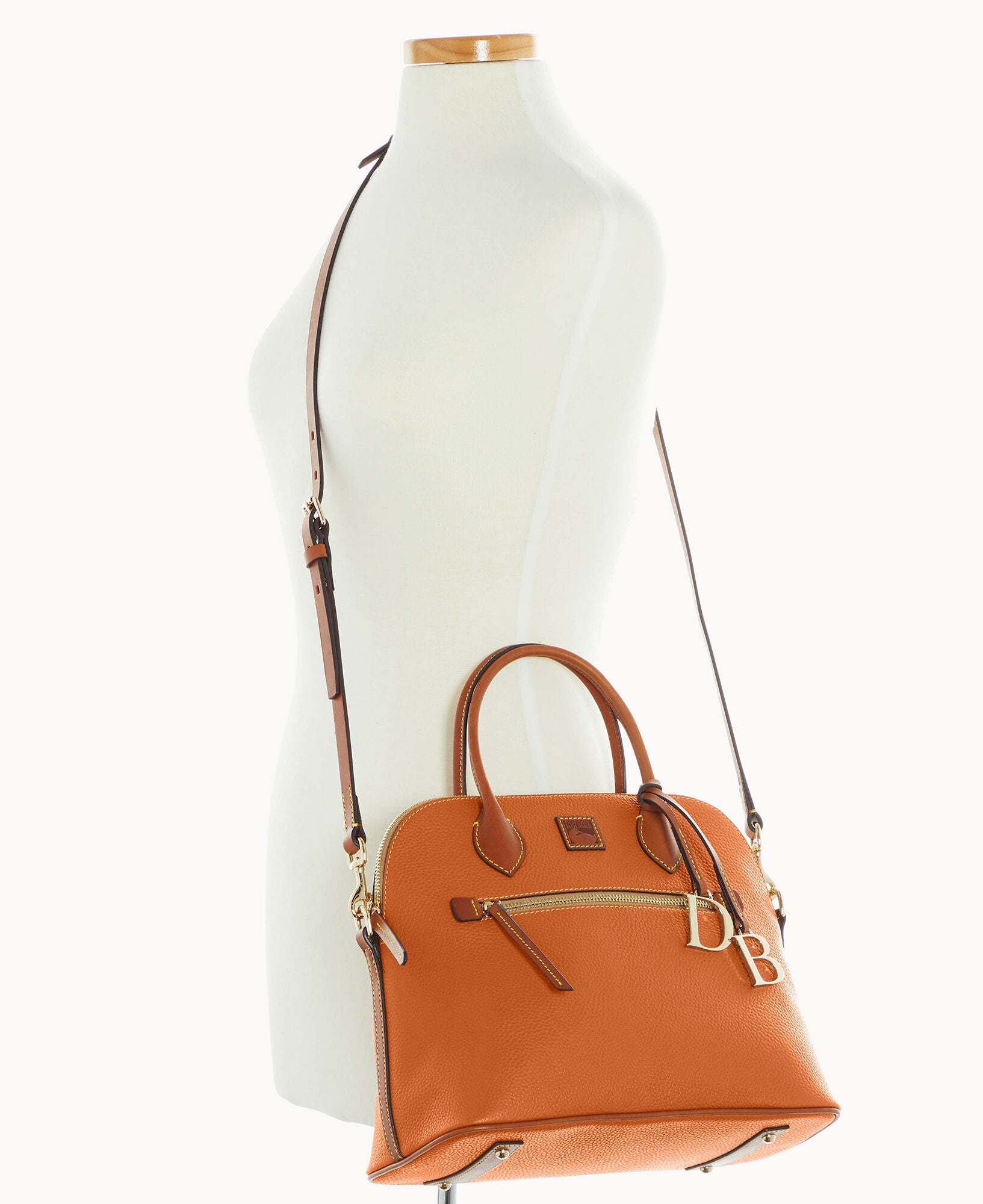 Pebble Grain Large Domed Satchel