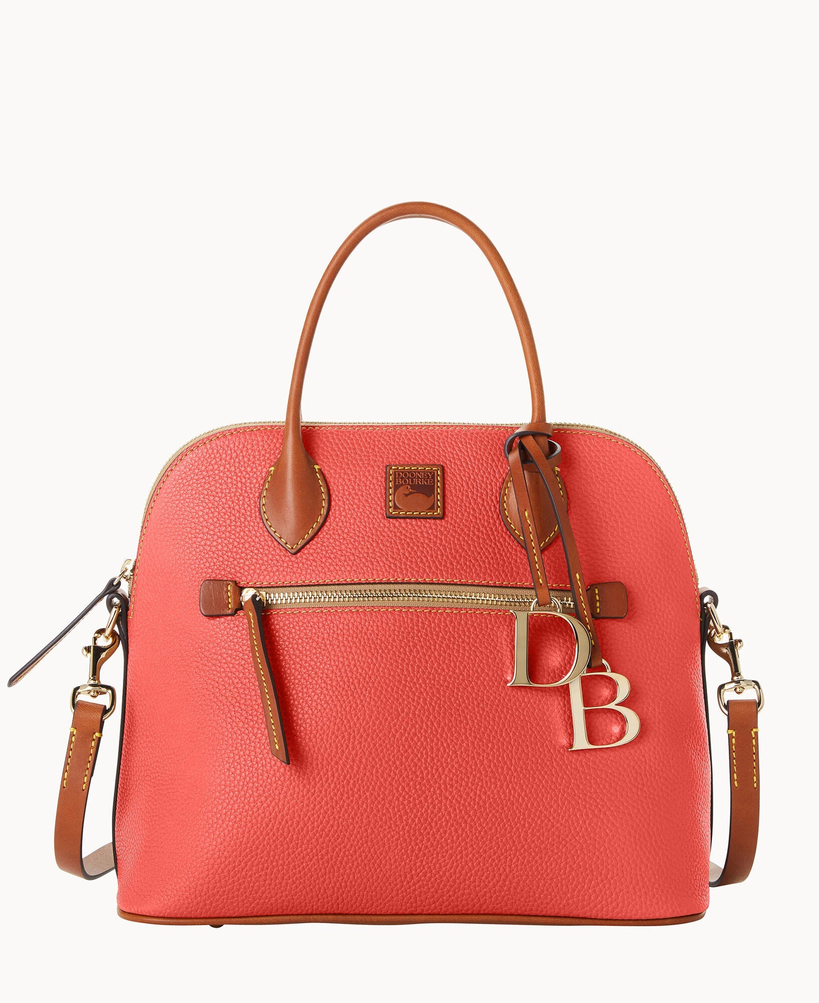 Pebble Grain Large Domed Satchel