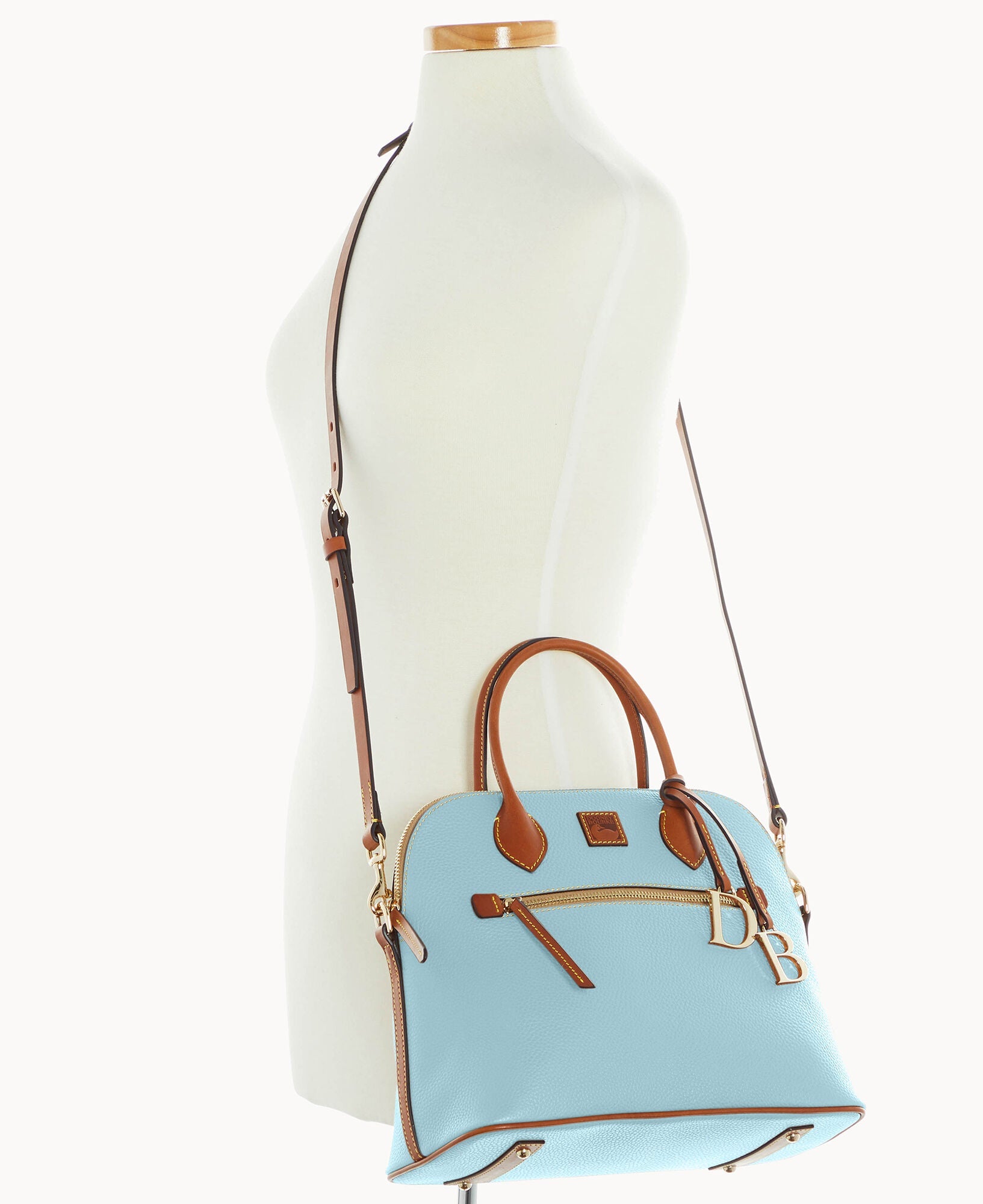 Pebble Grain Large Domed Satchel