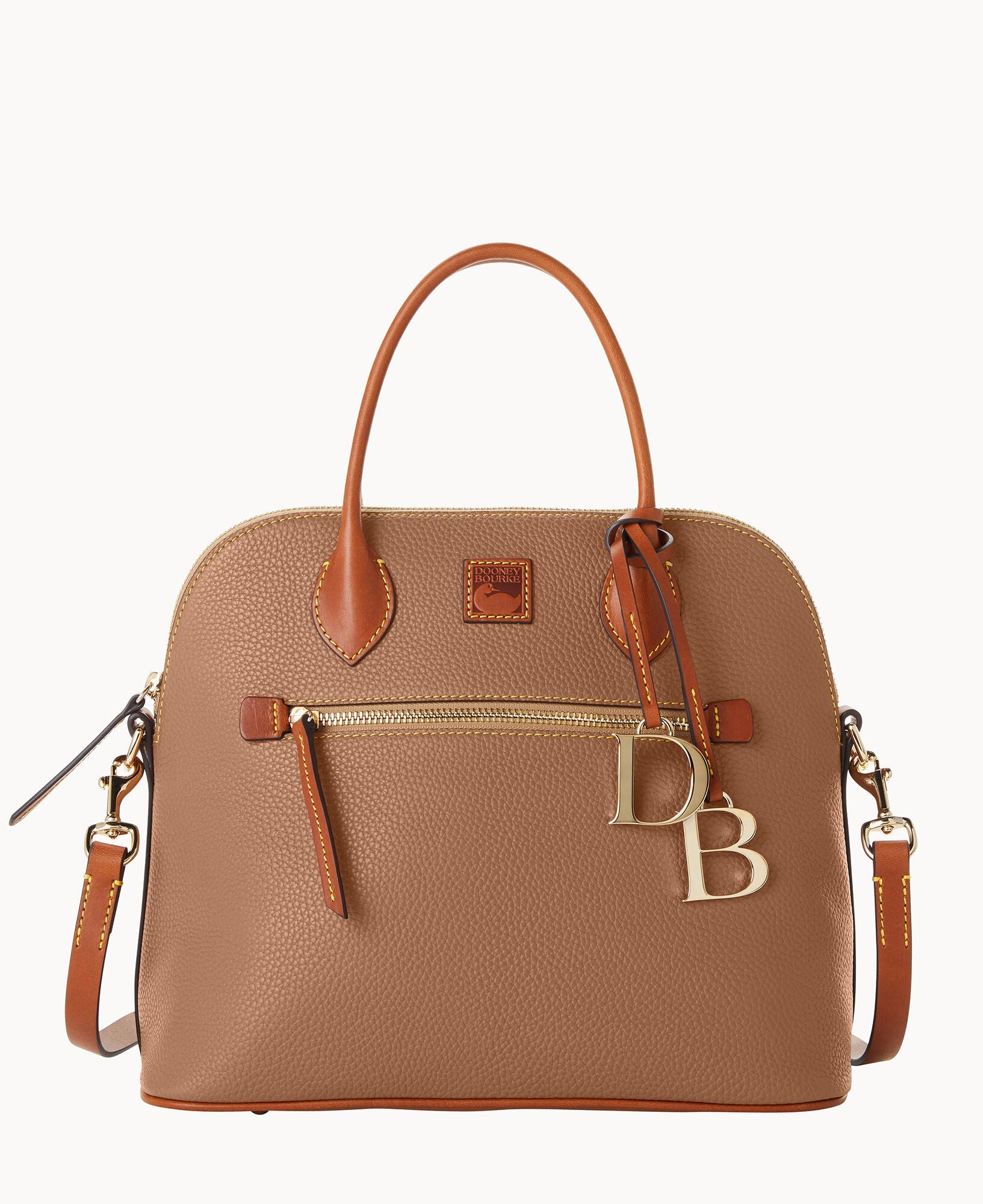Pebble Grain Large Domed Satchel