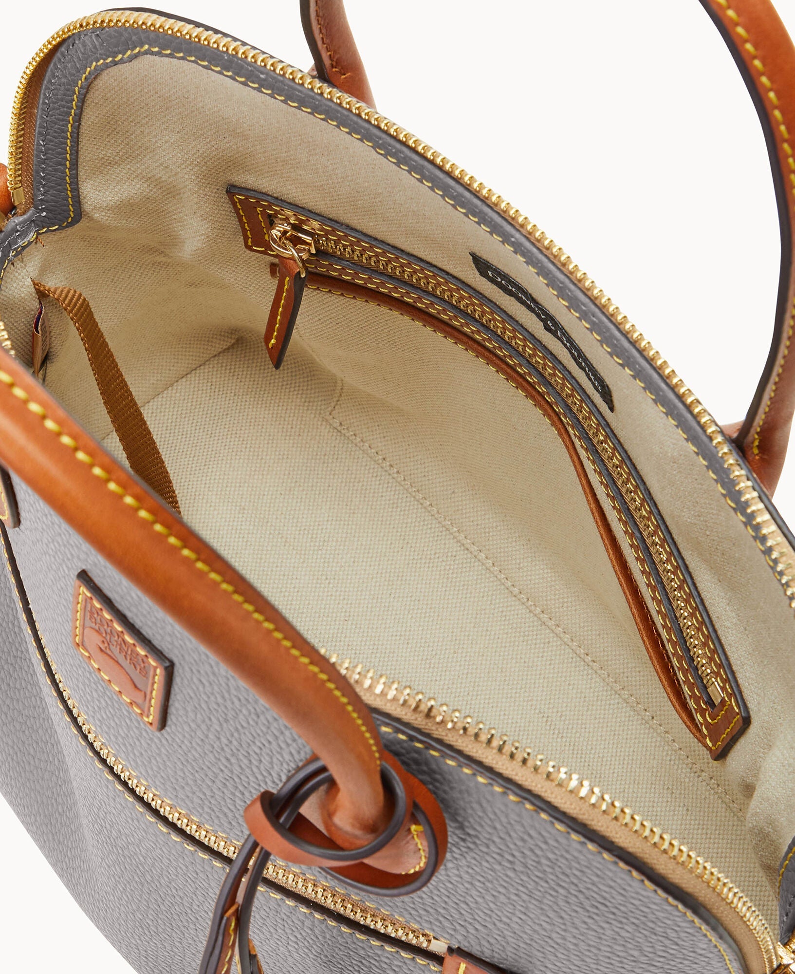 Pebble Grain Large Domed Satchel