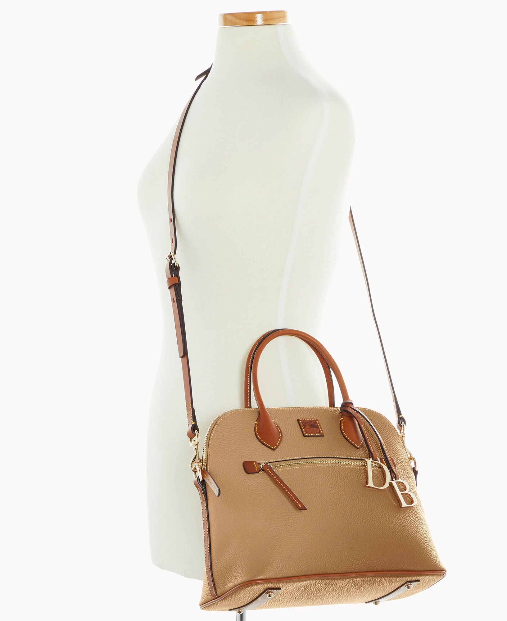 Pebble Grain Large Domed Satchel