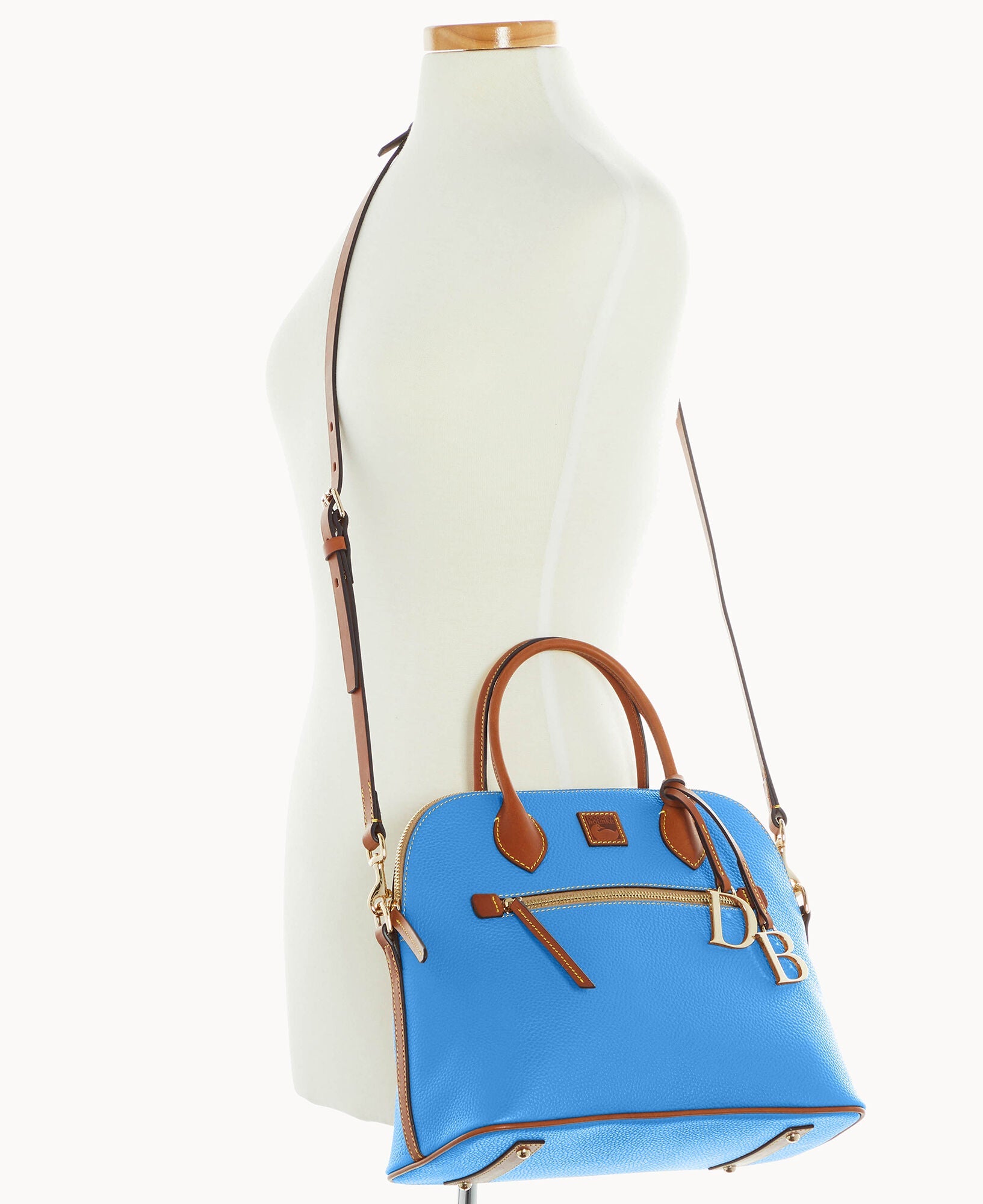 Pebble Grain Large Domed Satchel