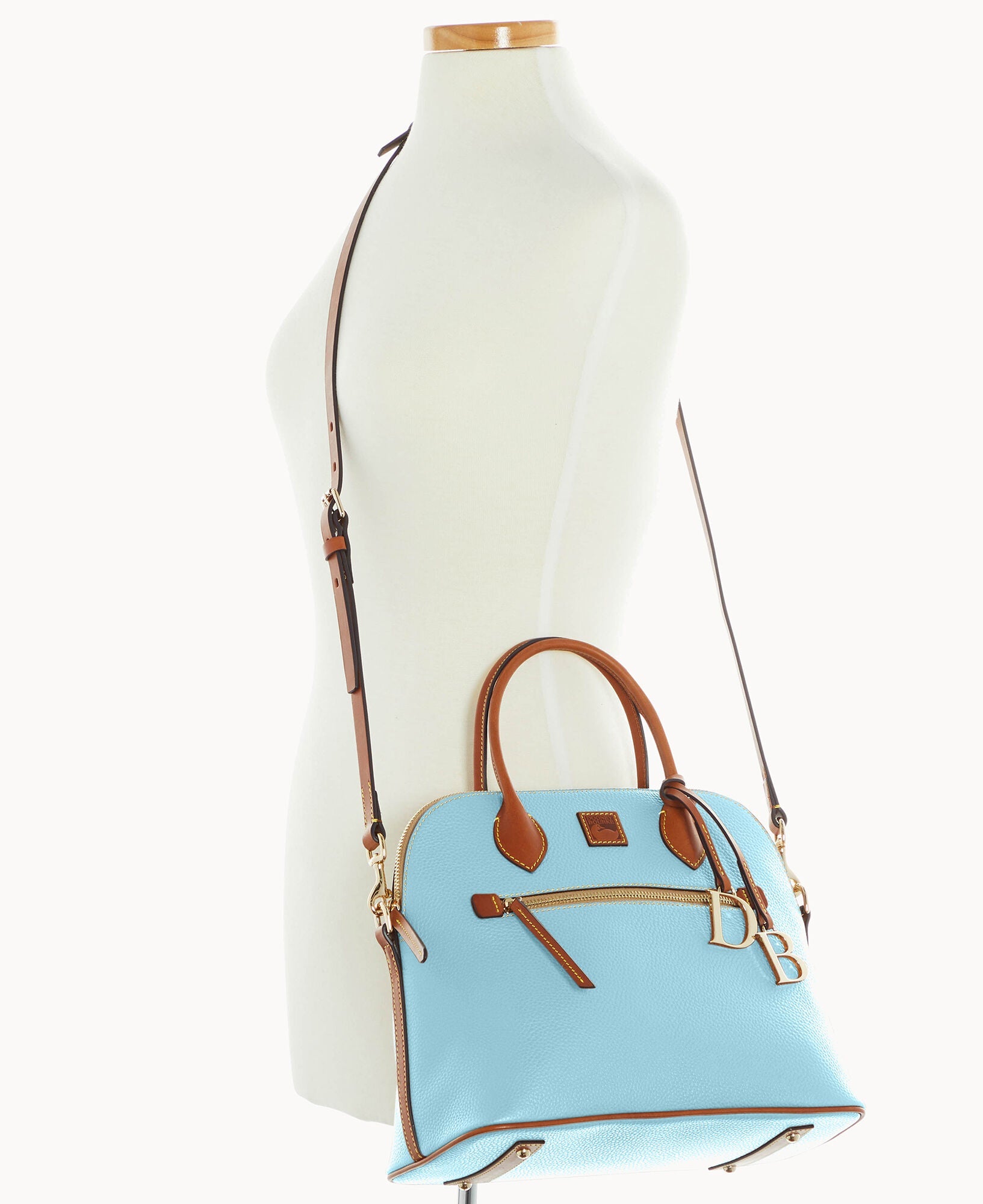 Pebble Grain Large Domed Satchel