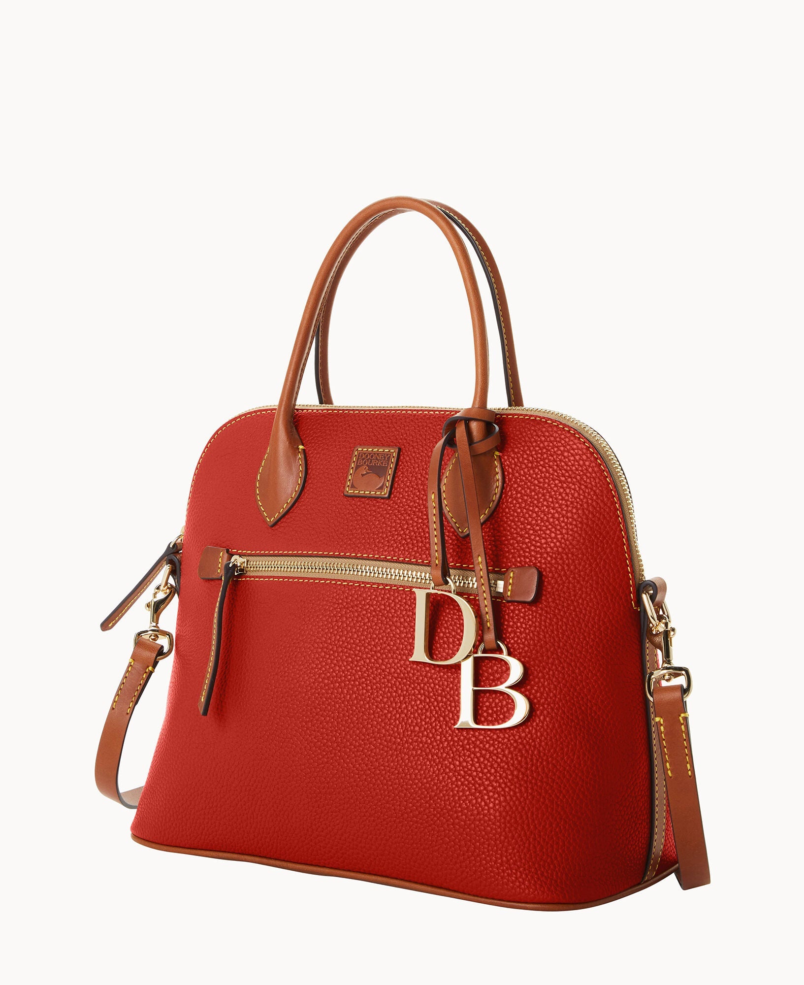 Pebble Grain Large Domed Satchel