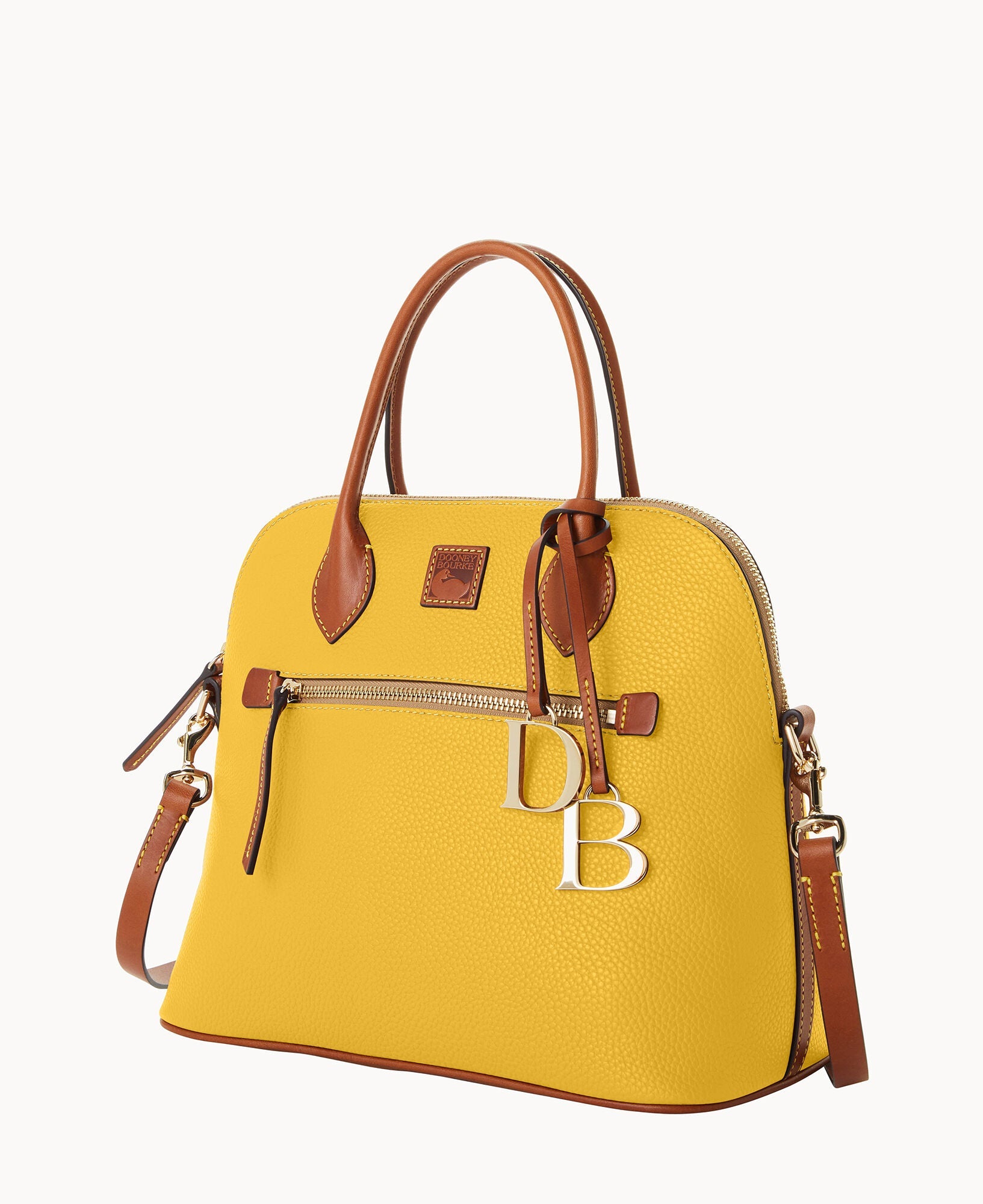 Pebble Grain Large Domed Satchel