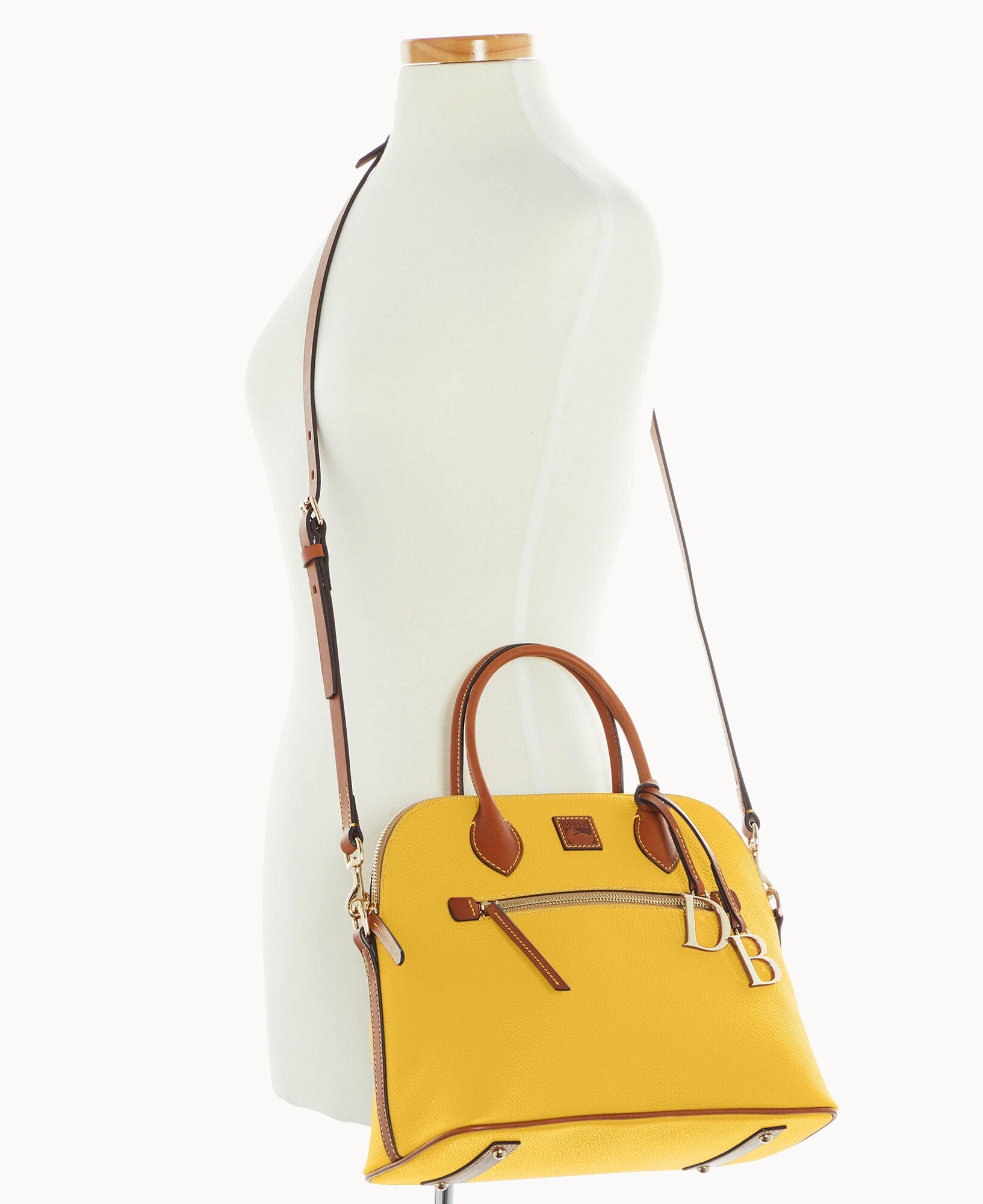 Pebble Grain Large Domed Satchel