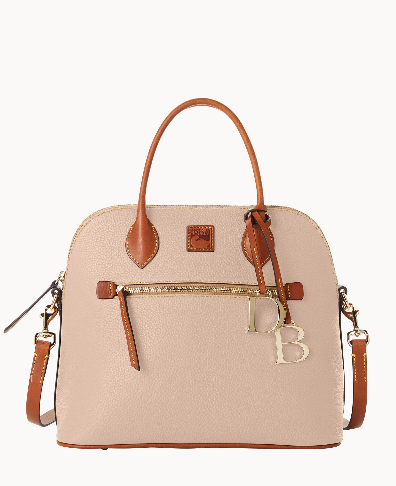 Pebble Grain Large Domed Satchel