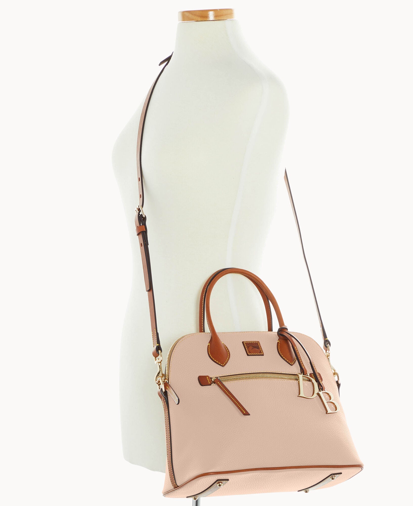 Pebble Grain Large Domed Satchel