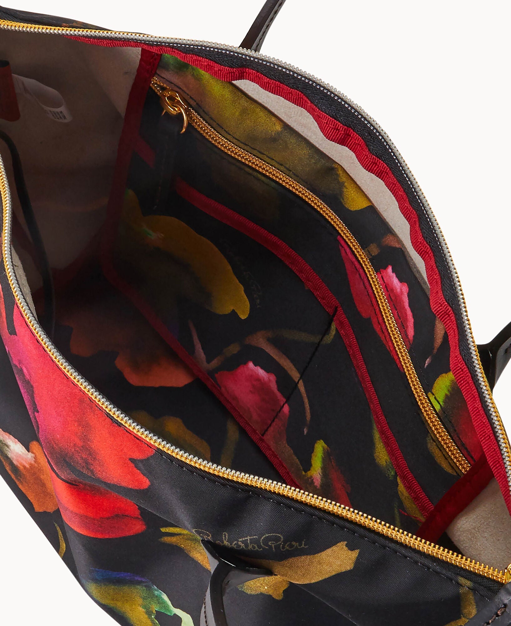 Roberta Pieri Flower Classic Sm Robertina Tote w Long Handle