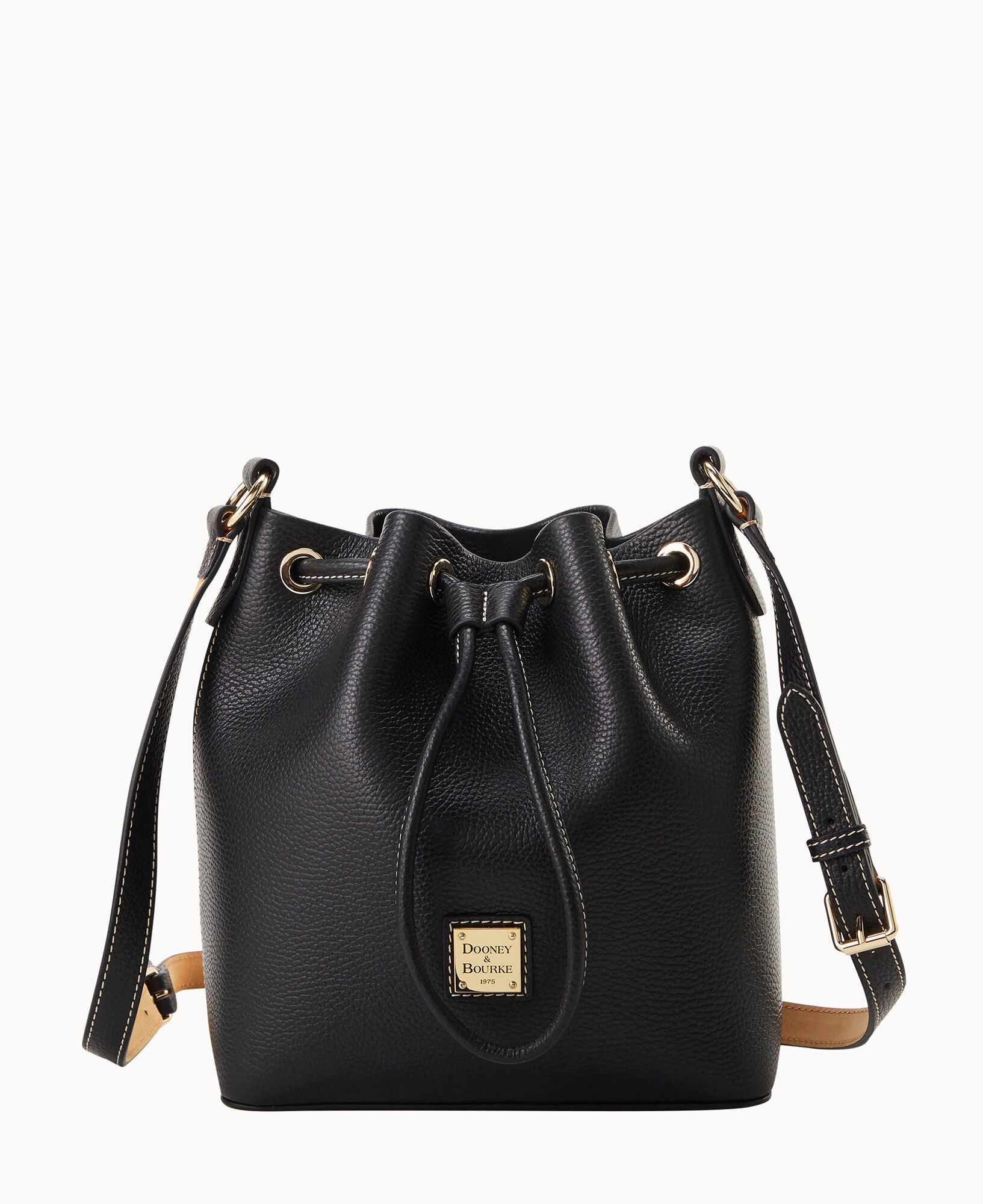 Lucca Leather Crossbody Drawstring