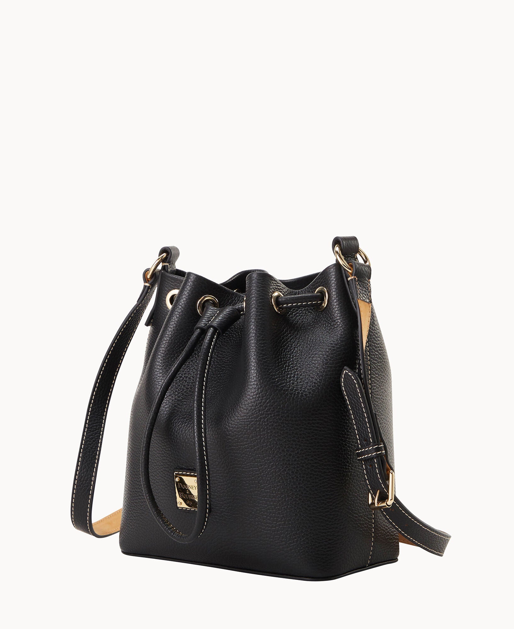 Lucca Leather Crossbody Drawstring