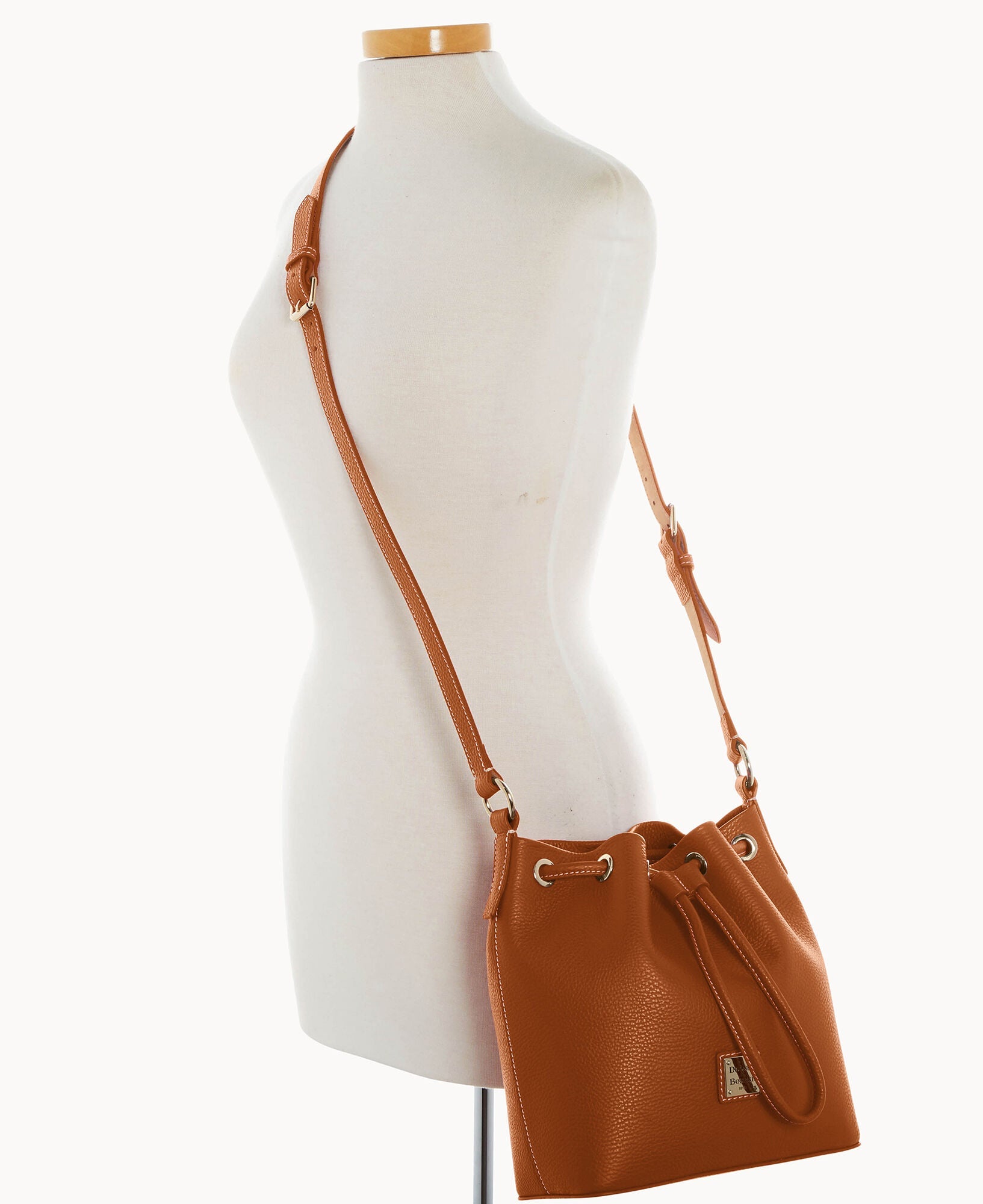 Lucca Leather Crossbody Drawstring