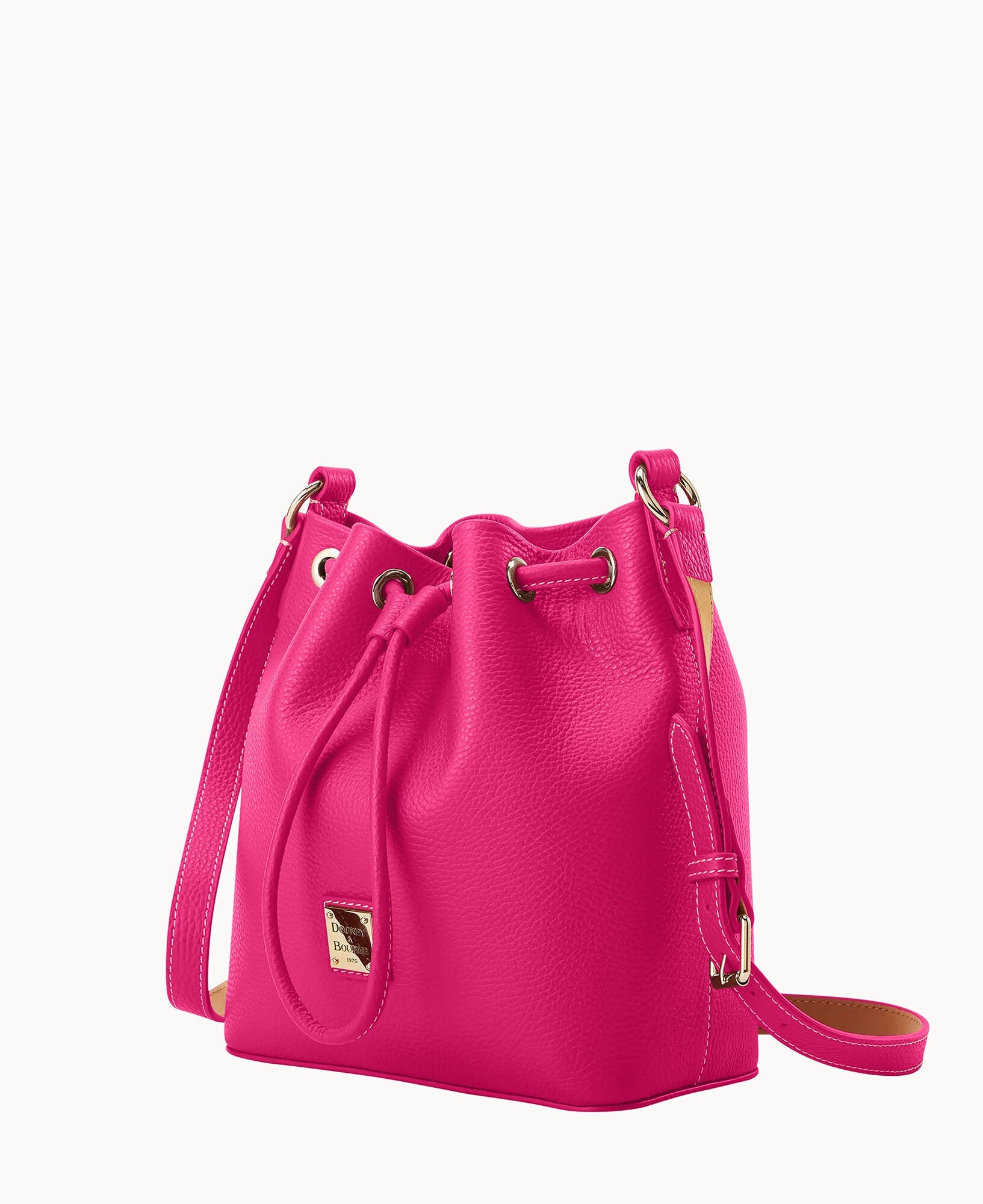 Lucca Leather Crossbody Drawstring