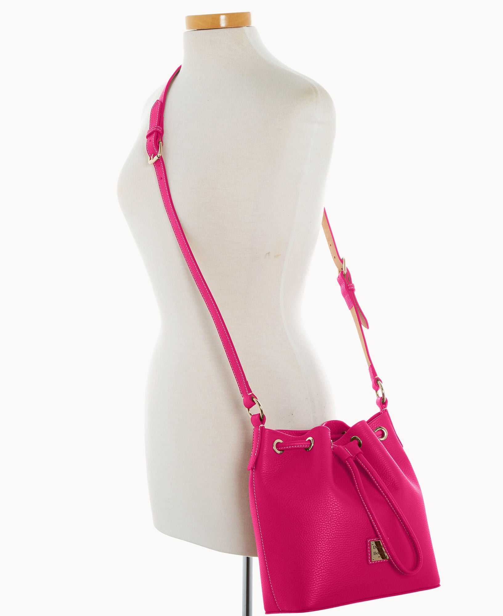 Lucca Leather Crossbody Drawstring