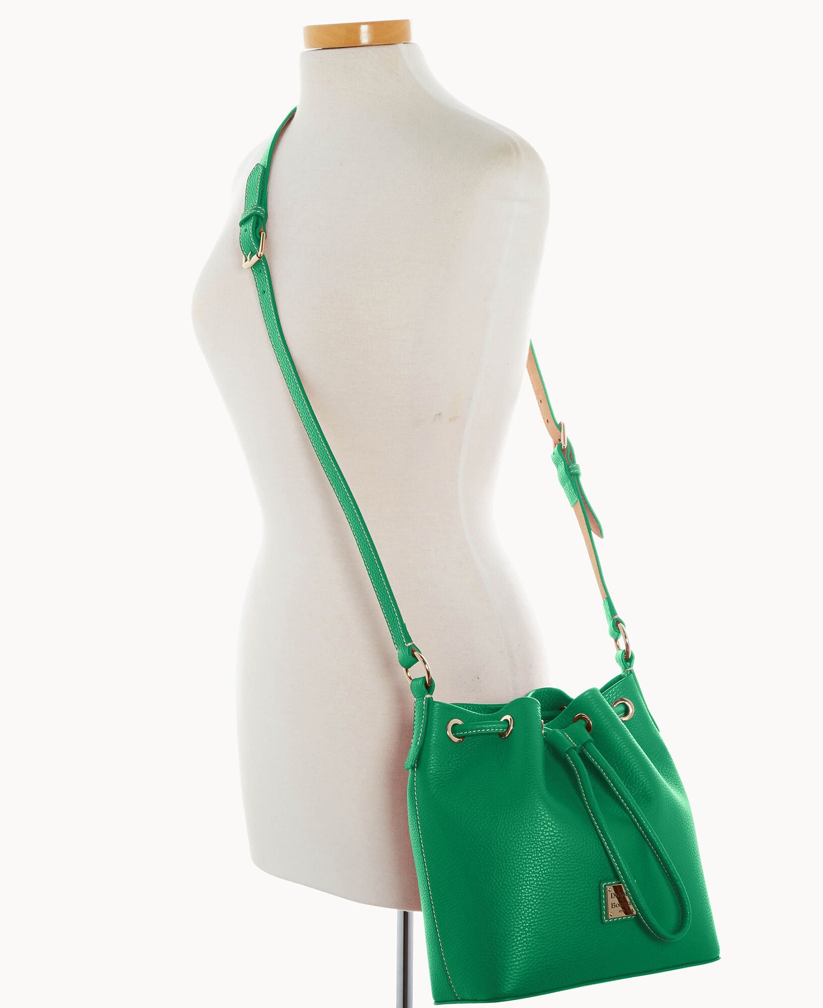 Lucca Leather Crossbody Drawstring