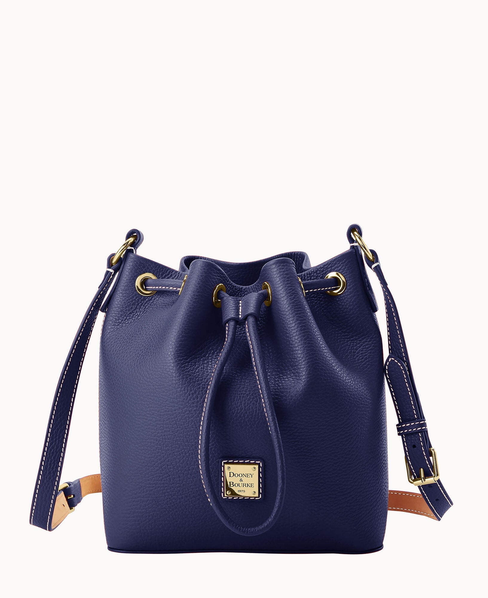 Lucca Leather Crossbody Drawstring