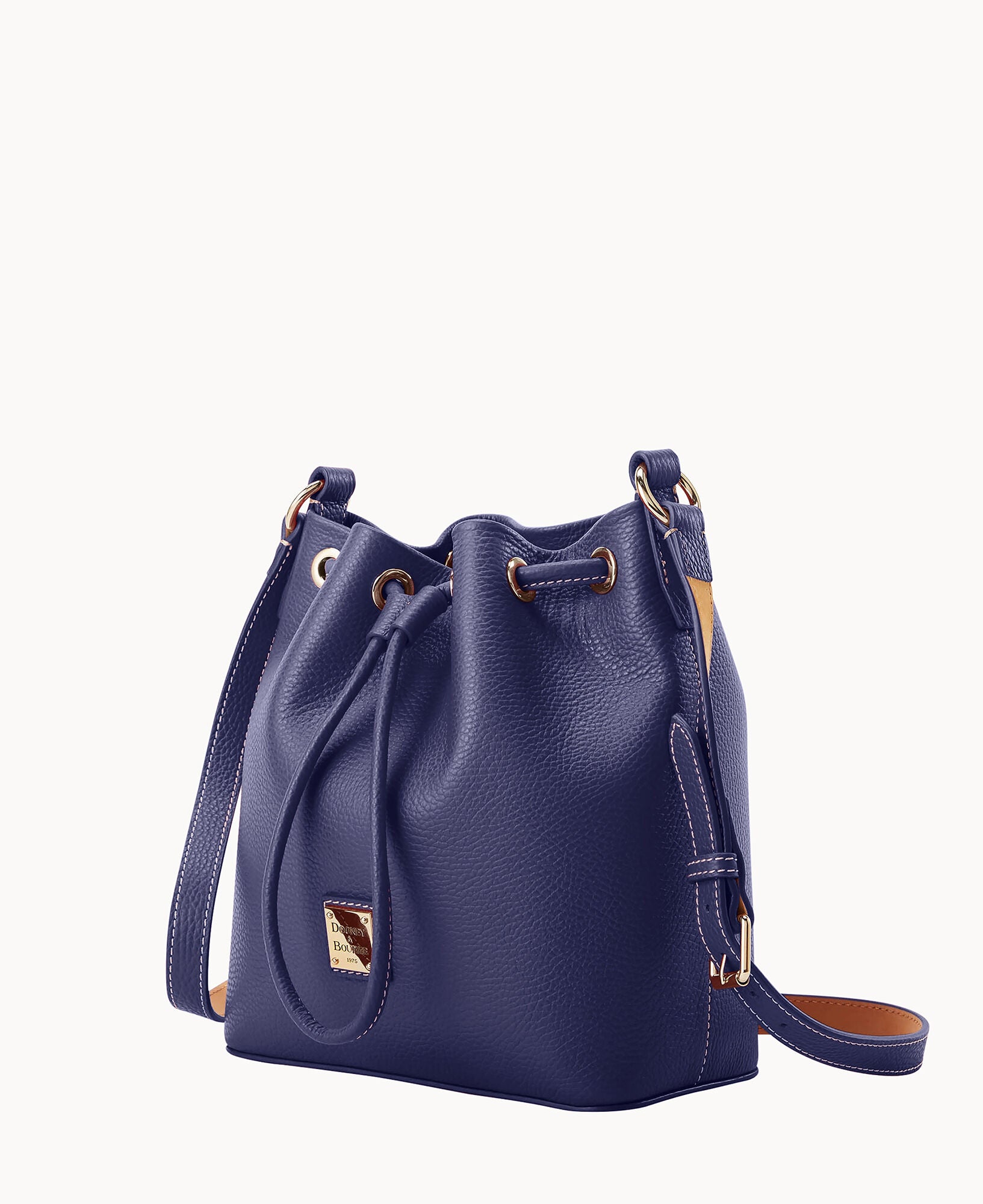 Lucca Leather Crossbody Drawstring