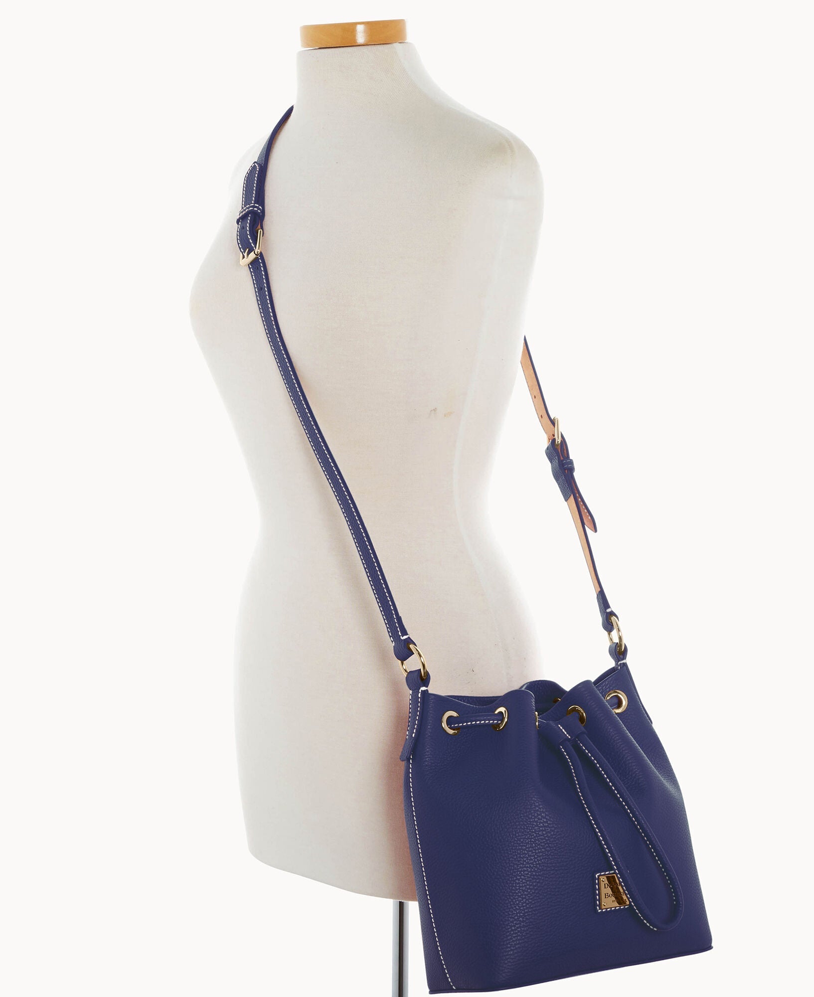 Lucca Leather Crossbody Drawstring