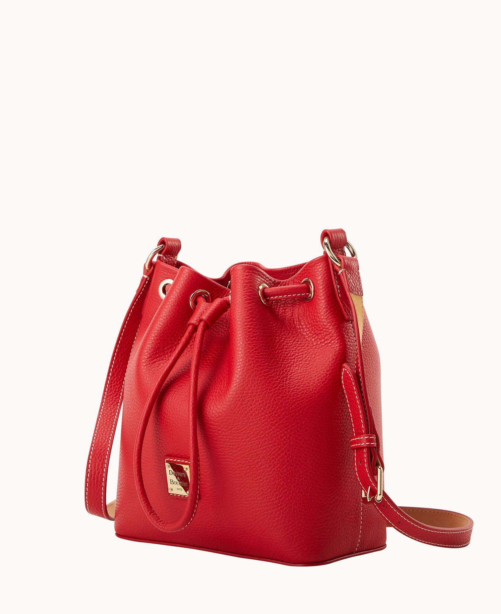 Lucca Leather Crossbody Drawstring