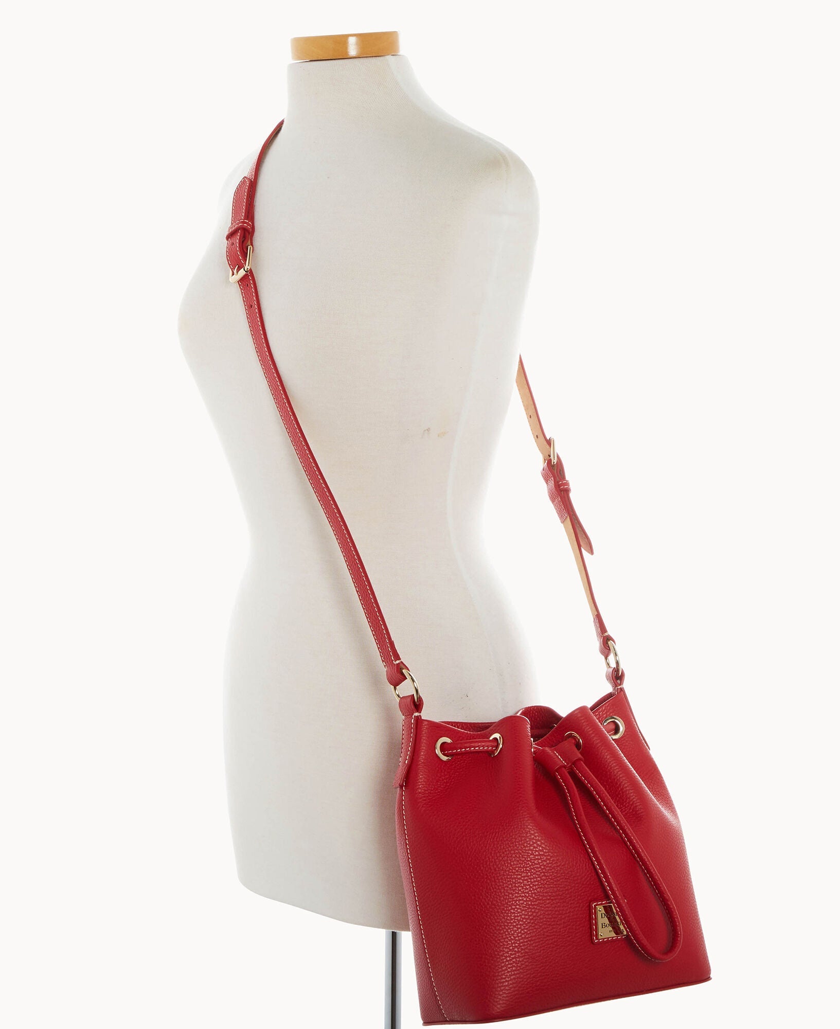 Lucca Leather Crossbody Drawstring