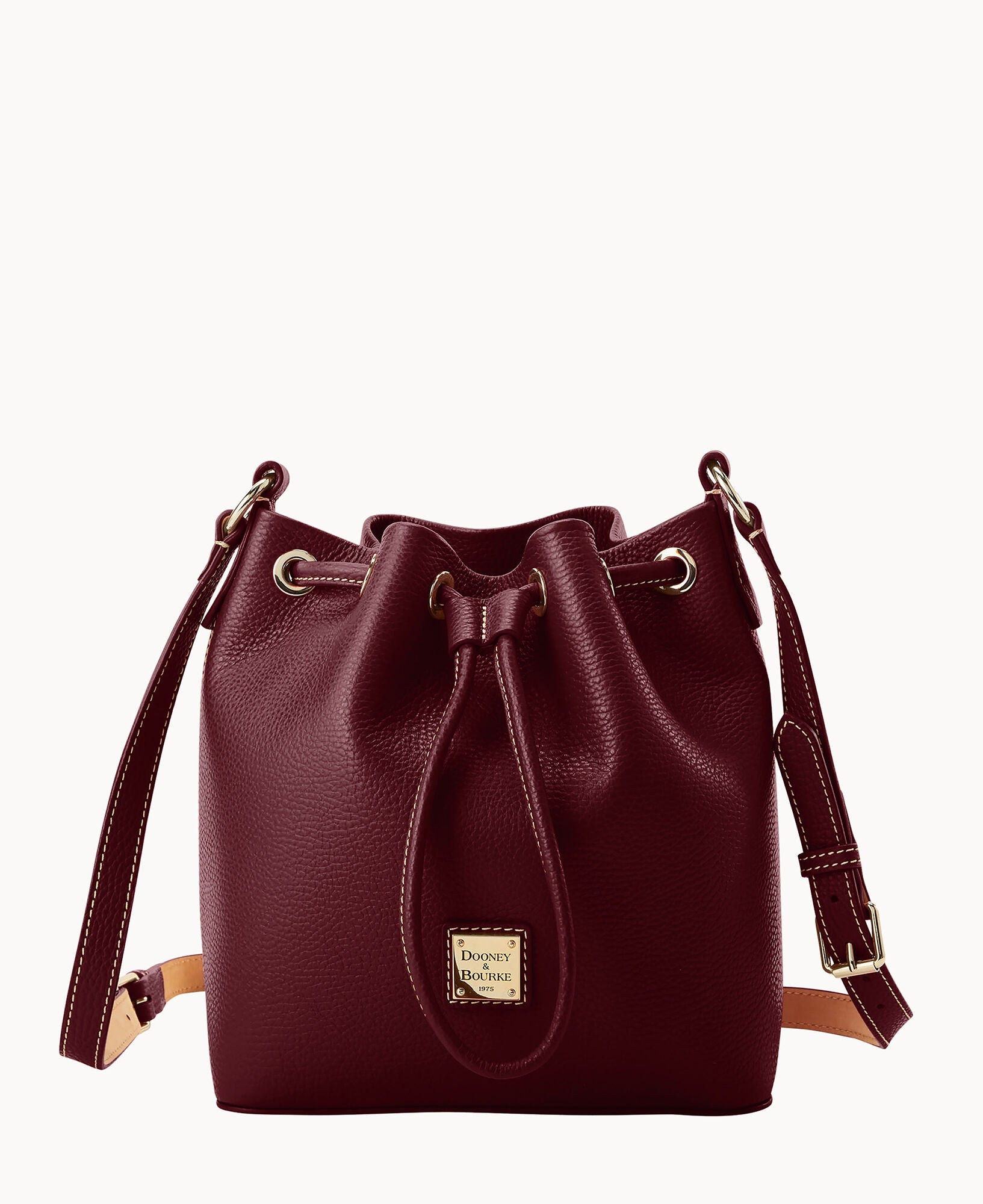 Lucca Leather Crossbody Drawstring