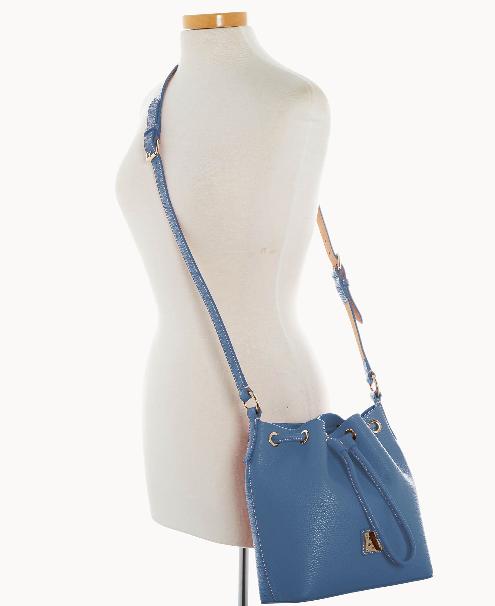 Lucca Leather Crossbody Drawstring