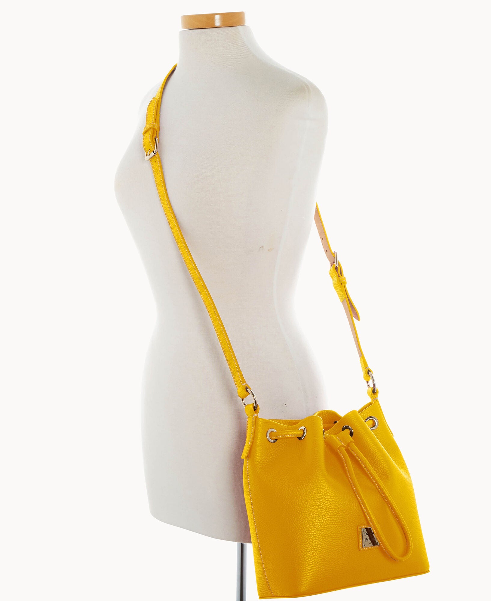 Lucca Leather Crossbody Drawstring
